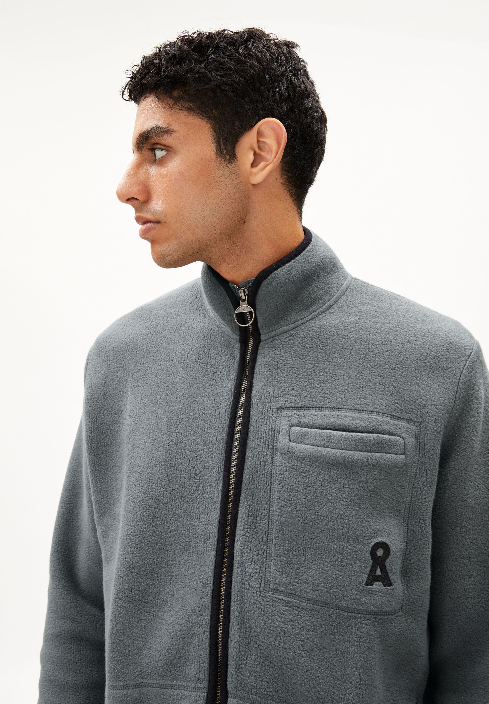 AABLEO FLEECE JACKET | space steel - Image 3