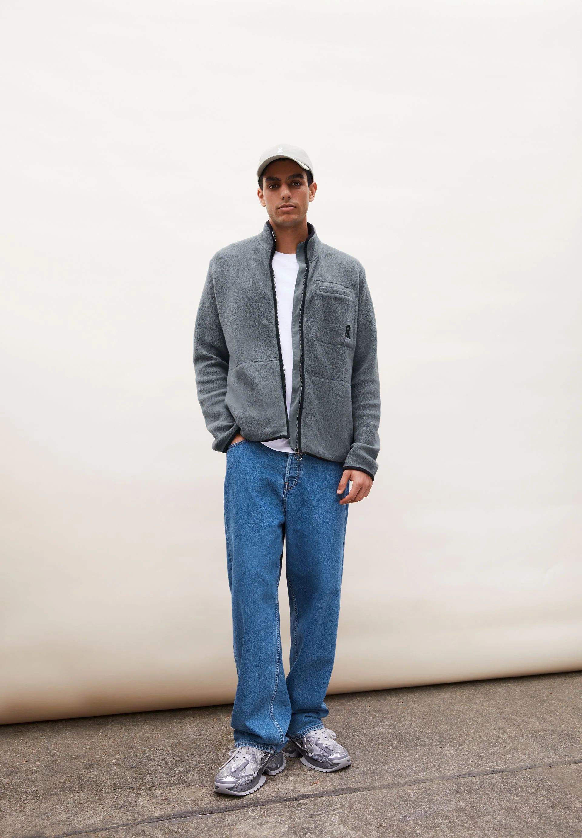 AABLEO FLEECE JACKET | space steel - Image 4