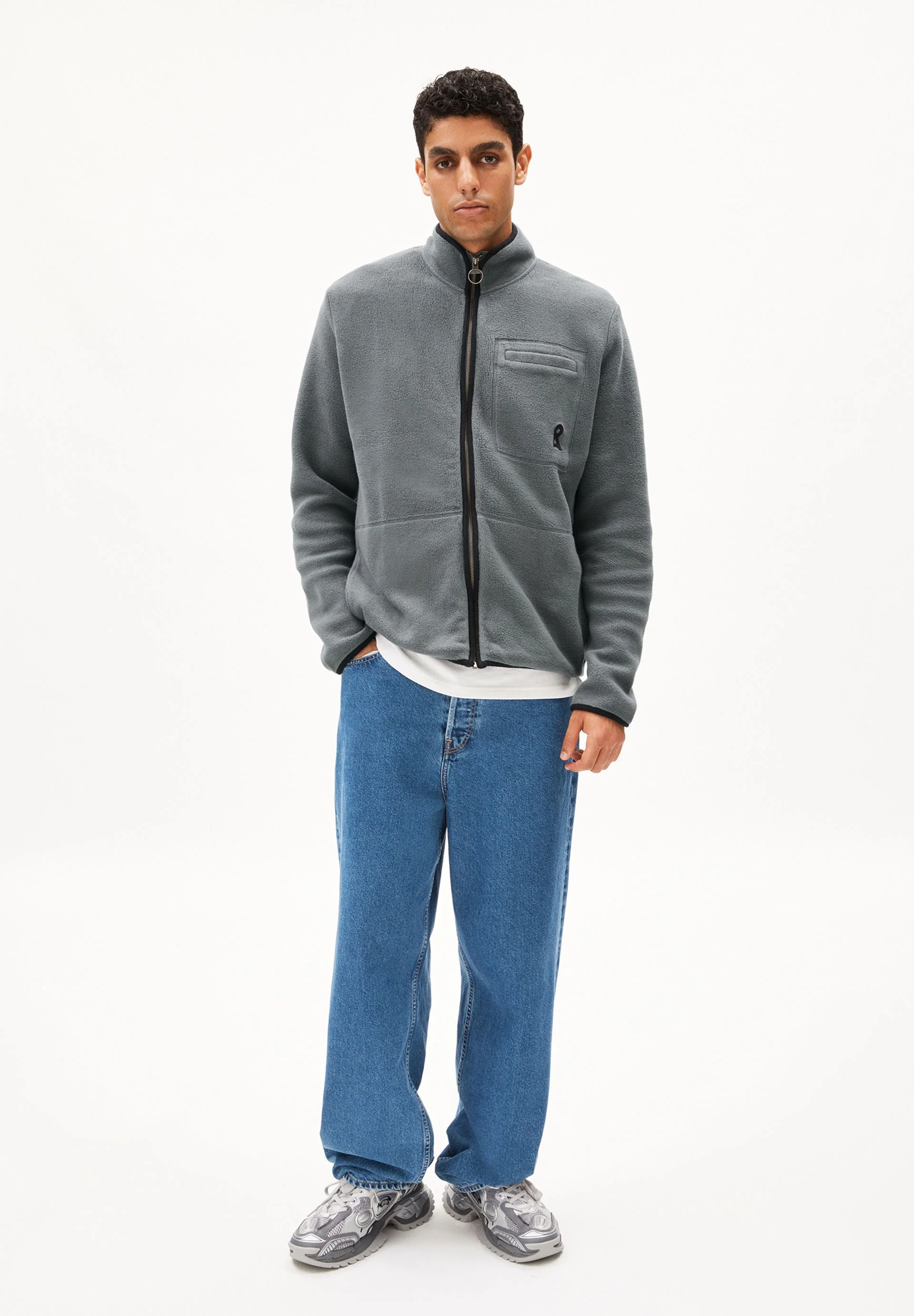 AABLEO FLEECE JACKET | space steel - Image 5