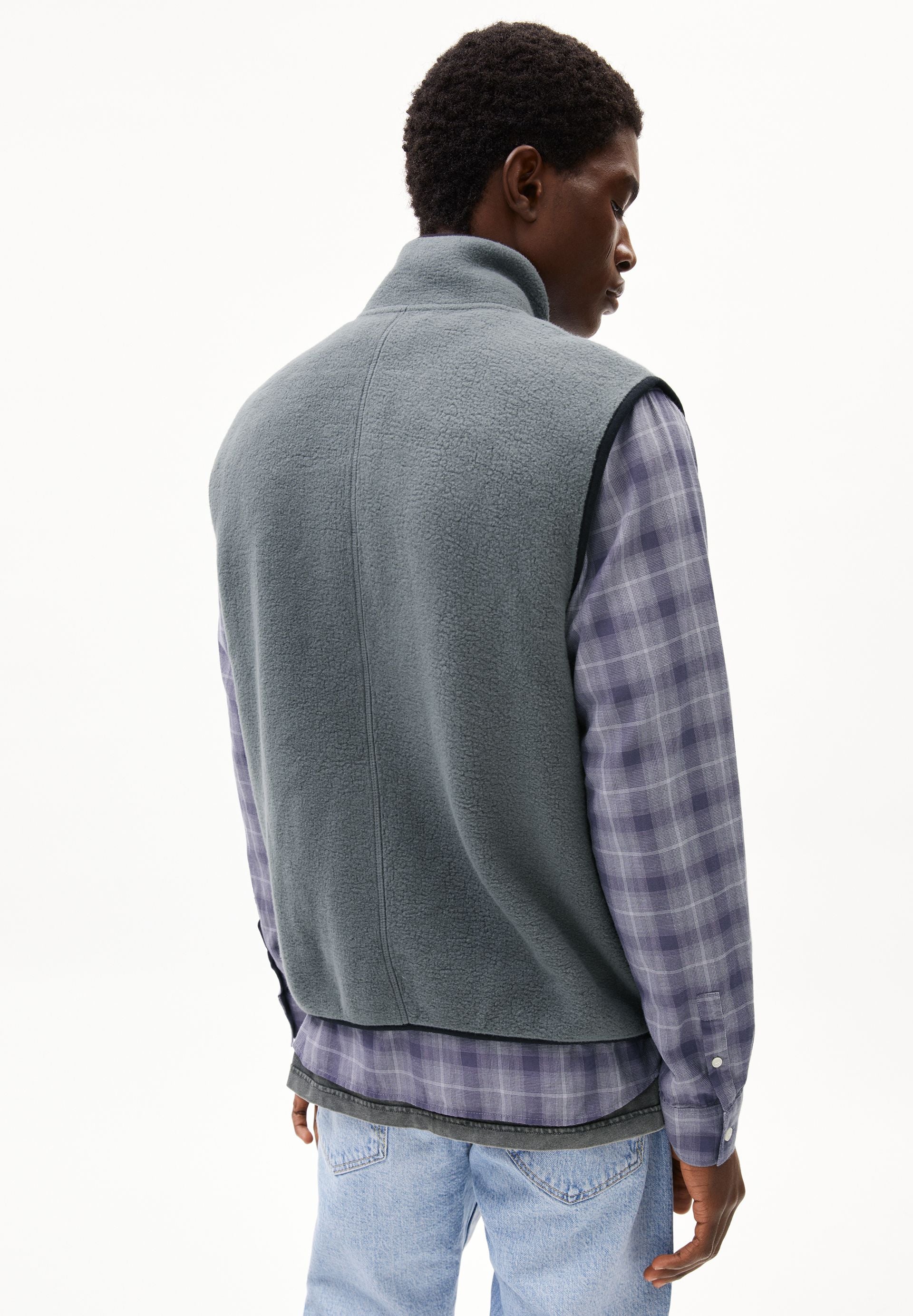 AABLEO FLEECE VEST | space steel - Image 2