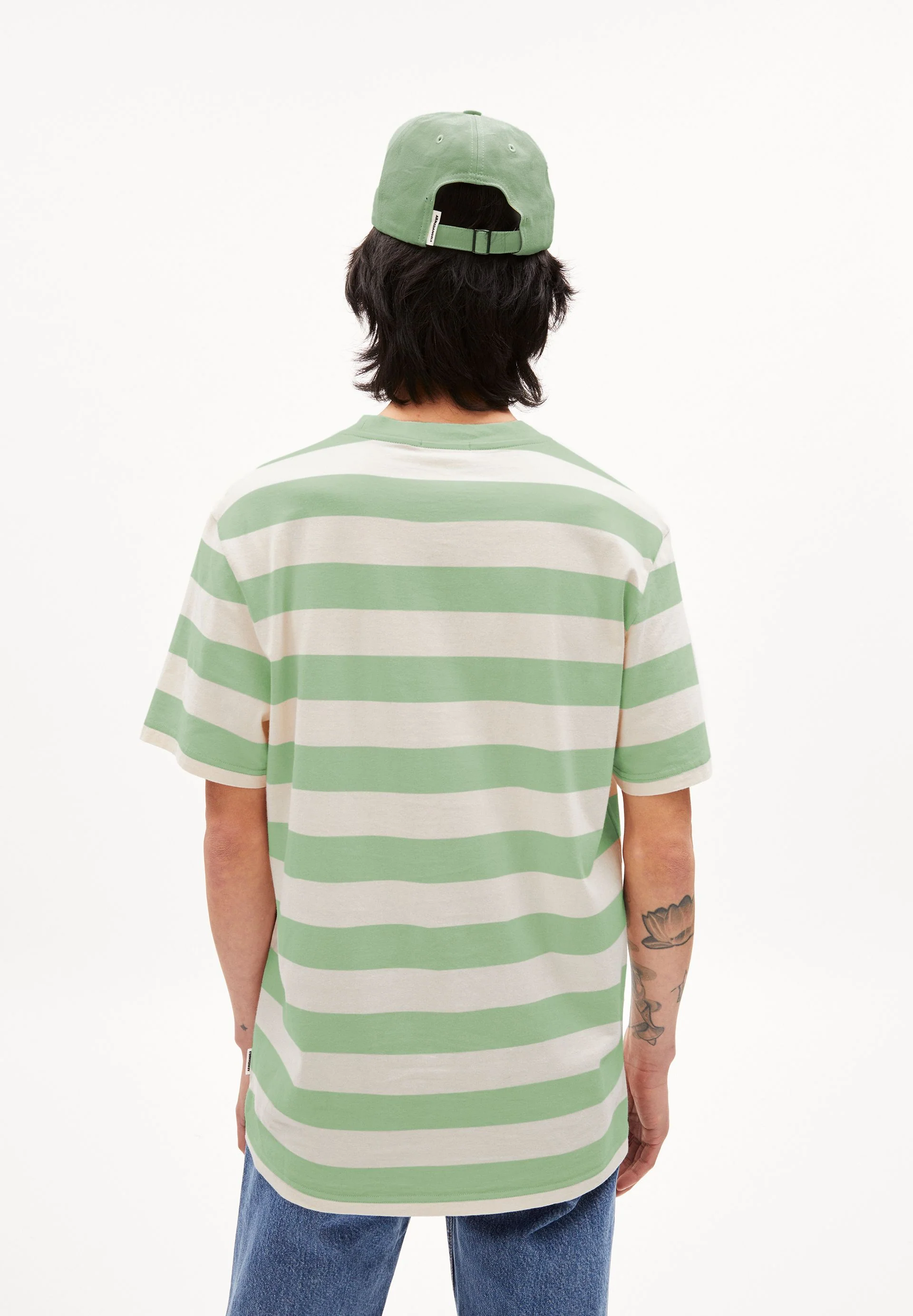 AADONI BOLD STRIPES | smith green-oatmilk - Image 2