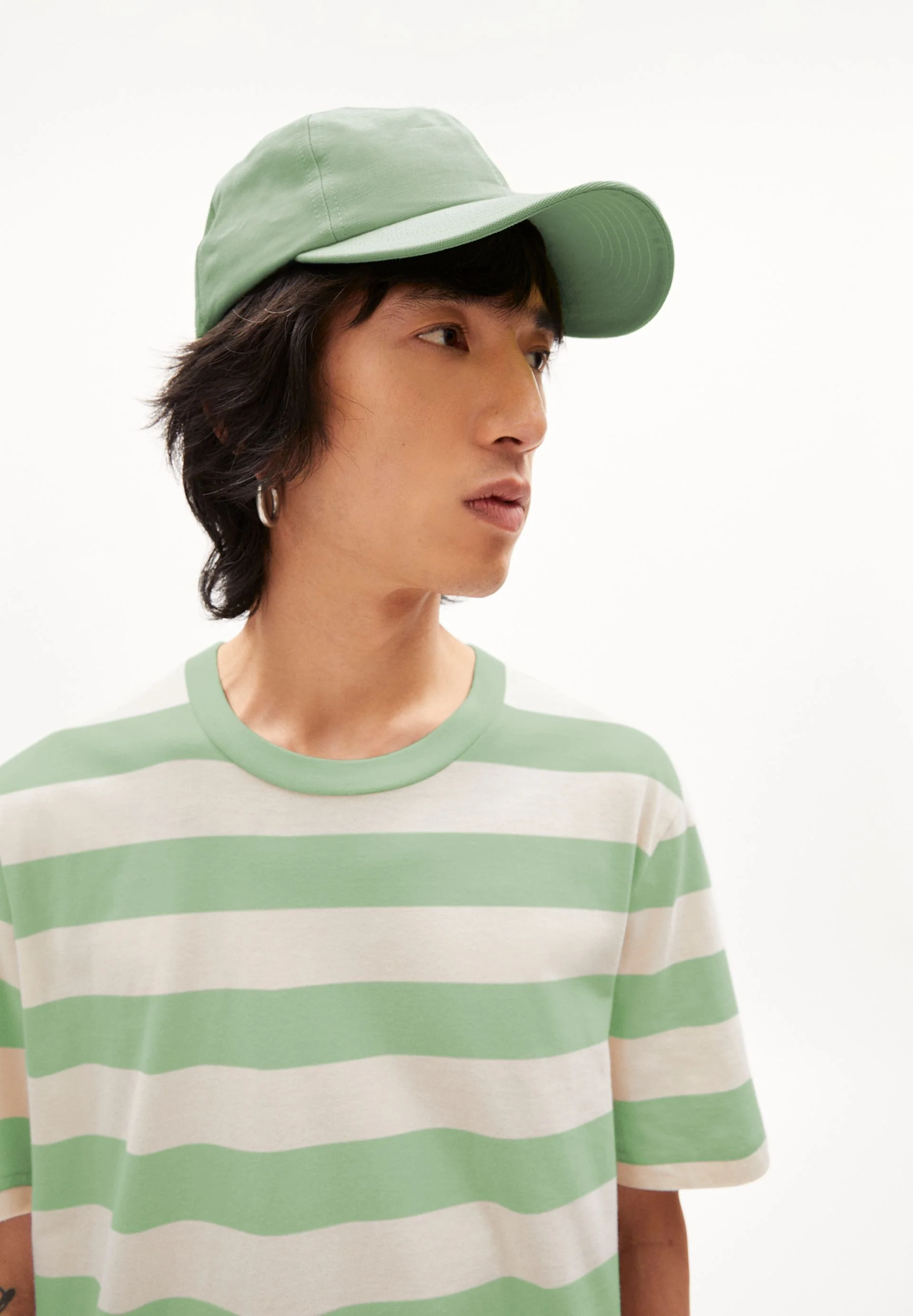 AADONI BOLD STRIPES | smith green-oatmilk - Image 3