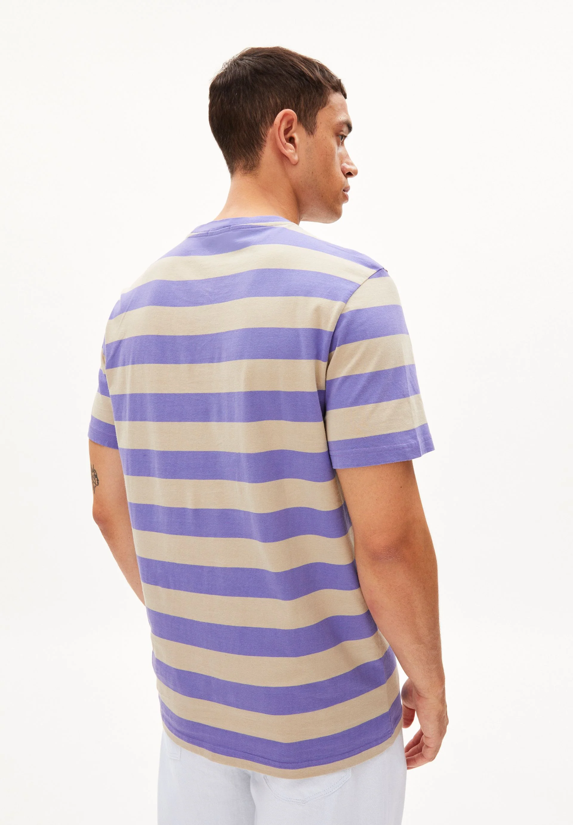 AADONI BOLD STRIPES | vibrant violet-sand stone - Image 2