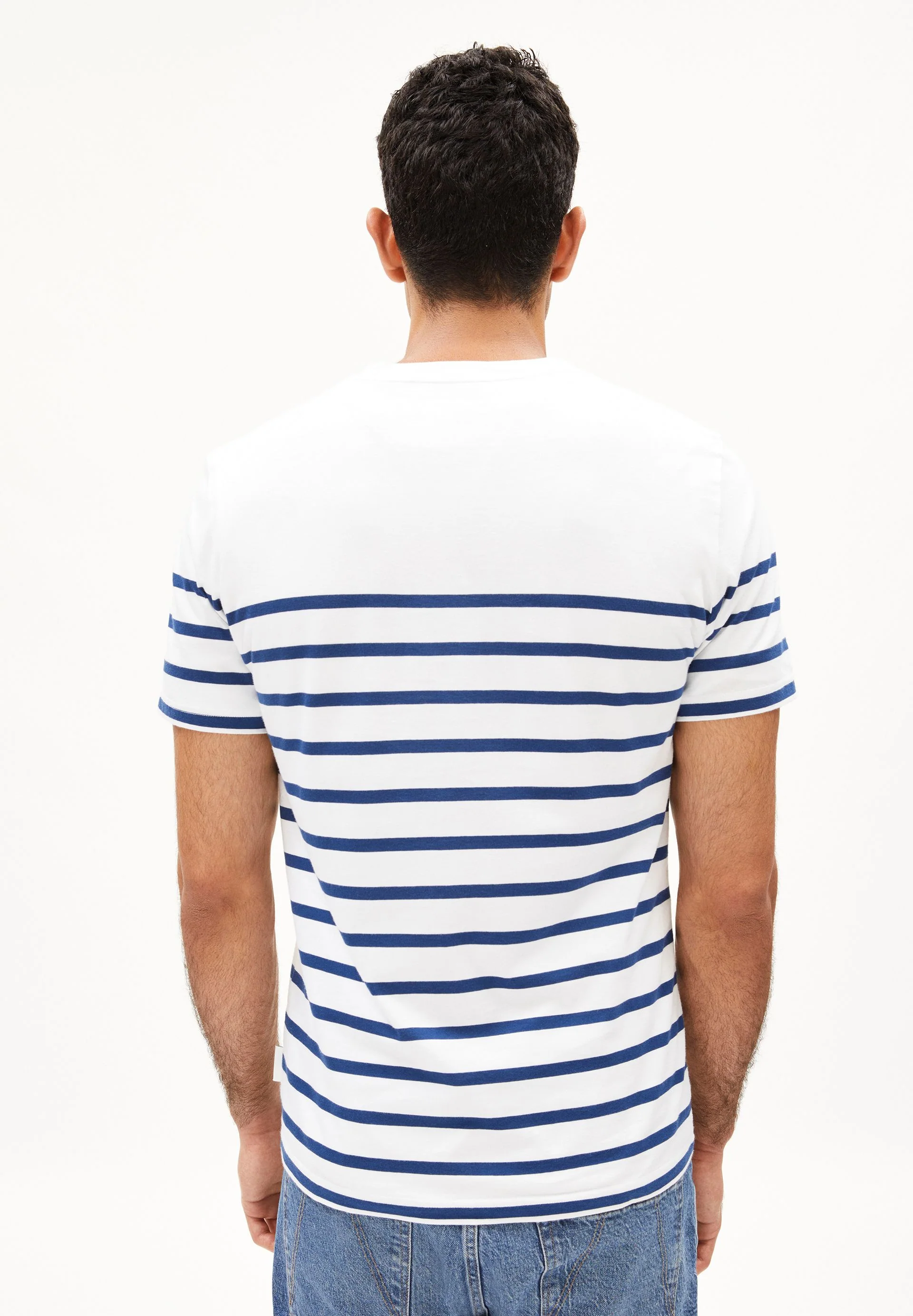 AADROS STRIPES | white-faded indigo - Image 2