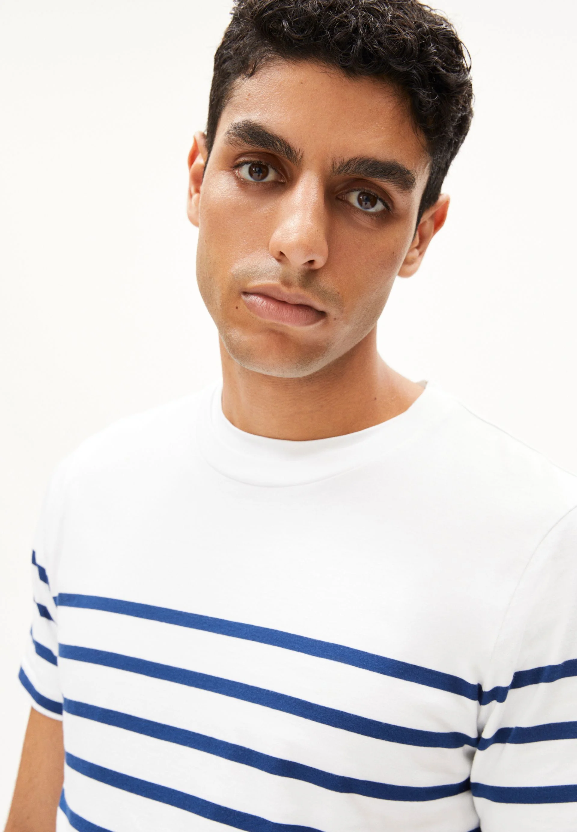 AADROS STRIPES | white-faded indigo - Image 3