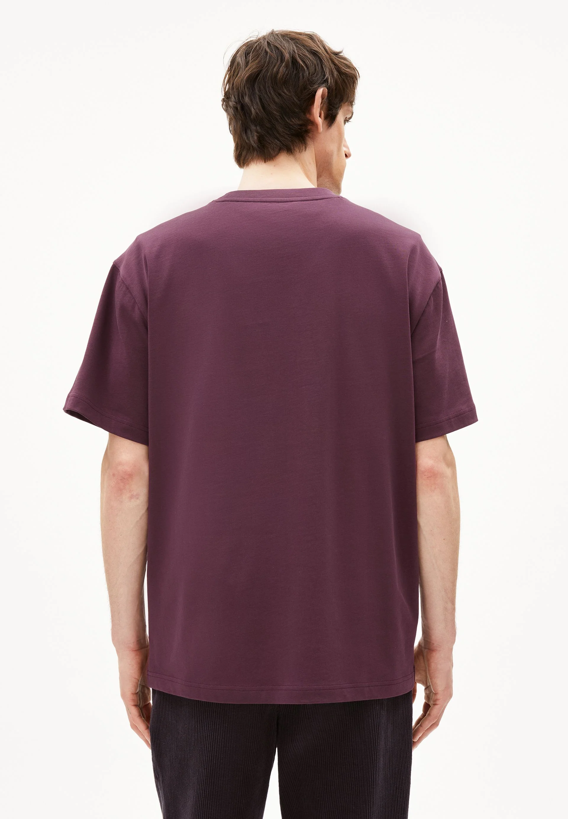 AADRU Å ZICK ZACK T-SHIRT | dark cranberry - Image 2
