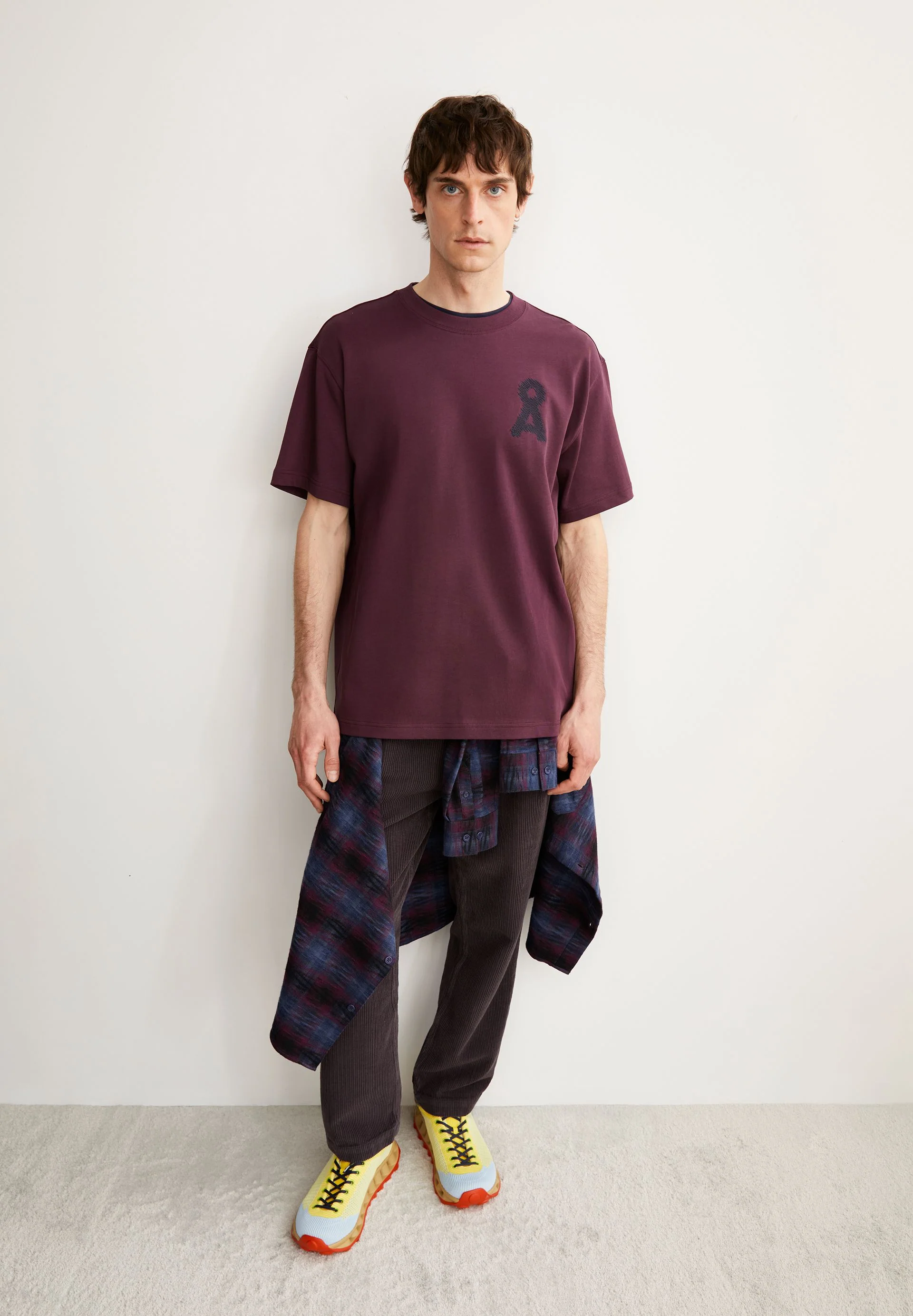 AADRU Å ZICK ZACK T-SHIRT | dark cranberry - Image 4