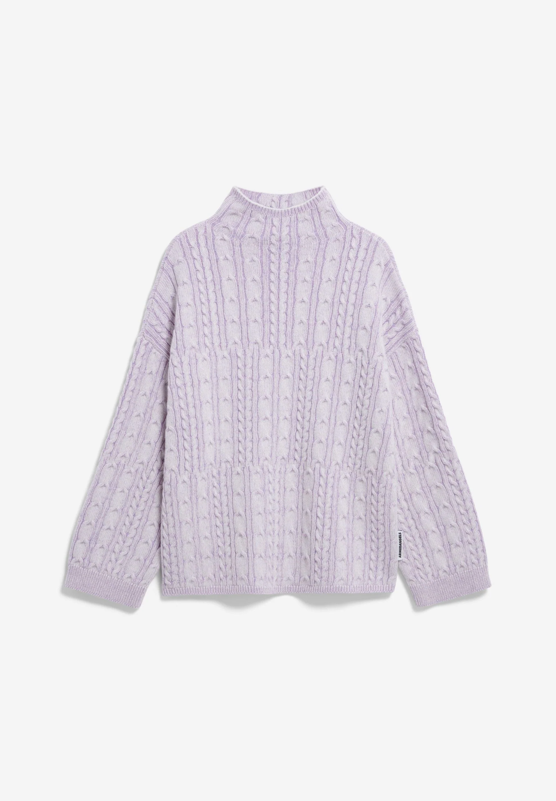 AAORI VANISE STRICKPULLOVER | oatmilk-frozen lavender - Image 7