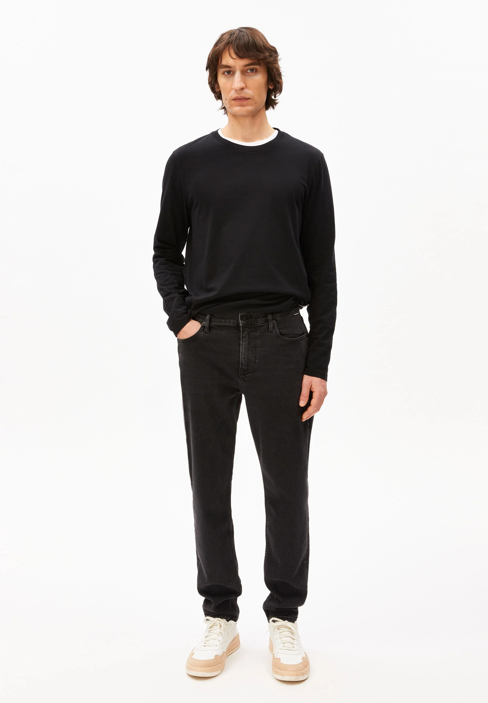 AARJO TARPA TAPERED JEANS | black washed authentic - Image 5