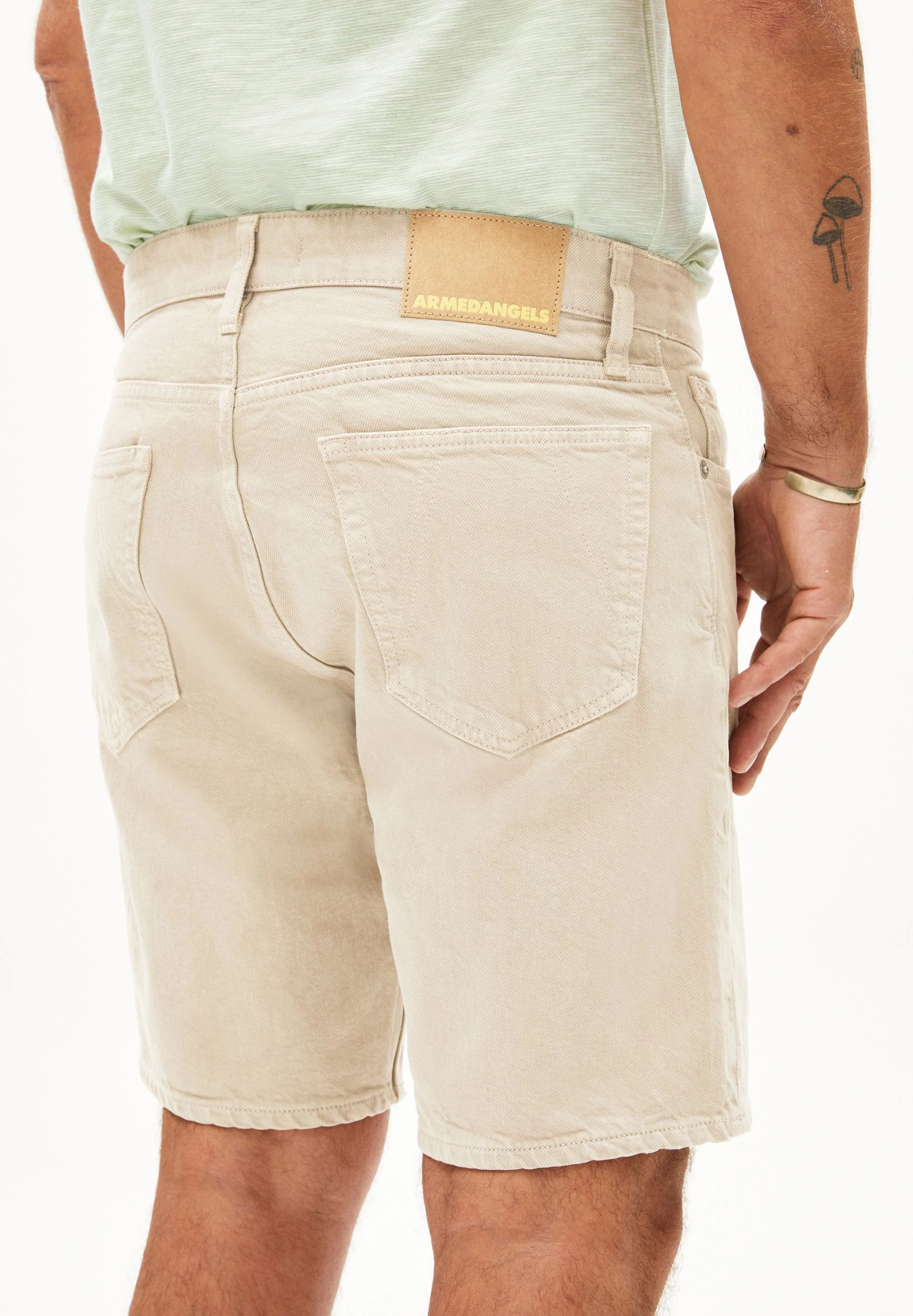 AARVO JEANS-SHORTS | sandstone - Image 3