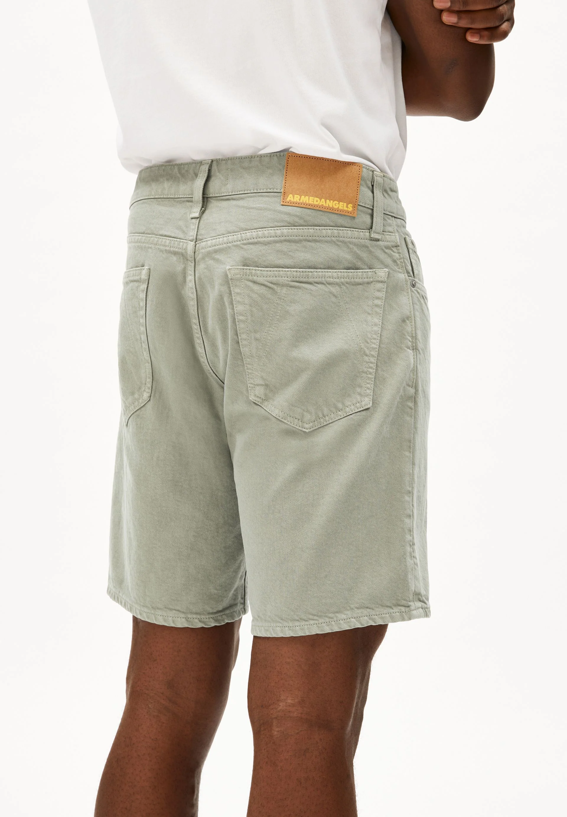 AARVO JEANS-SHORTS | seagreen - Image 3