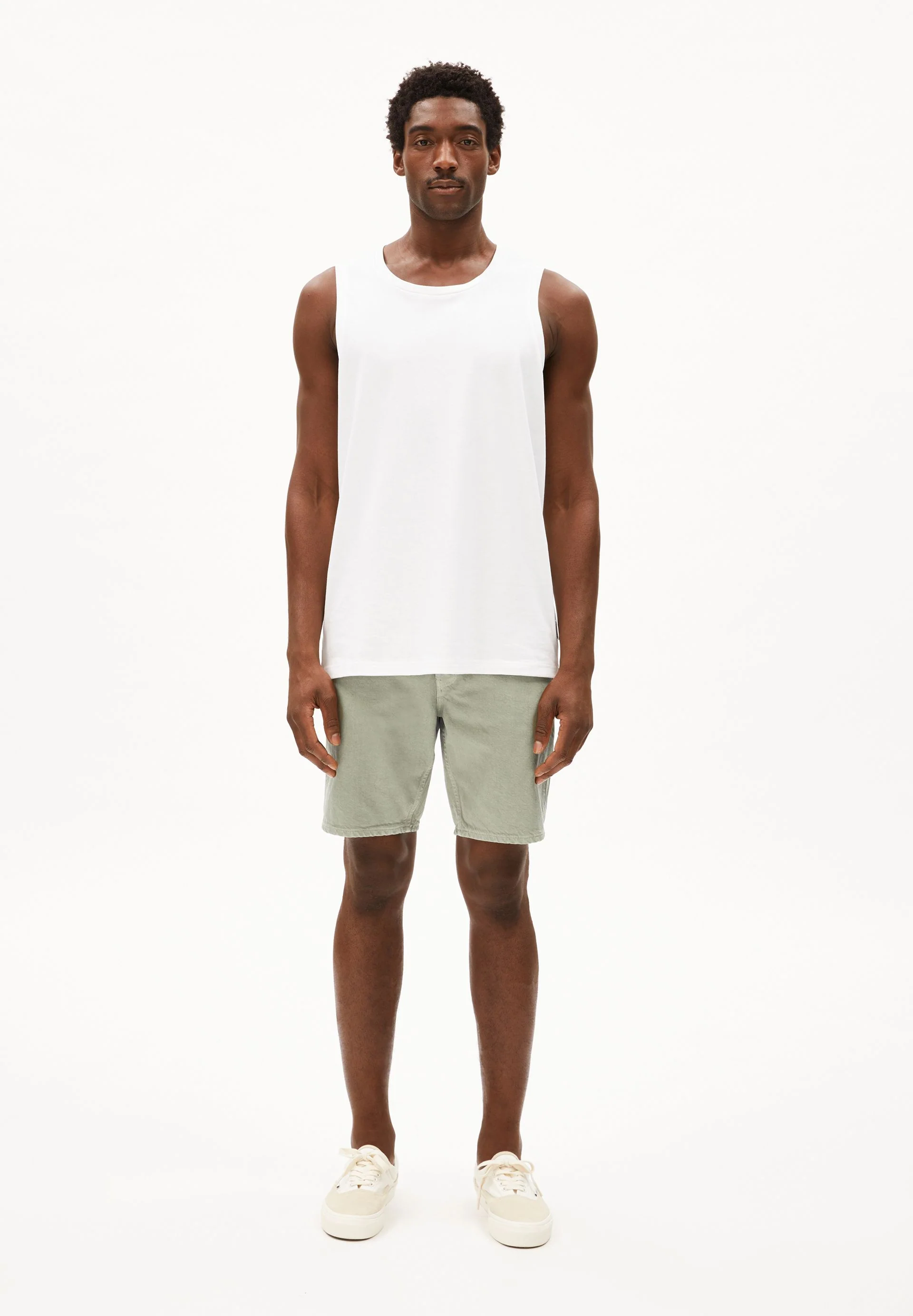 AARVO JEANS-SHORTS | seagreen - Image 4