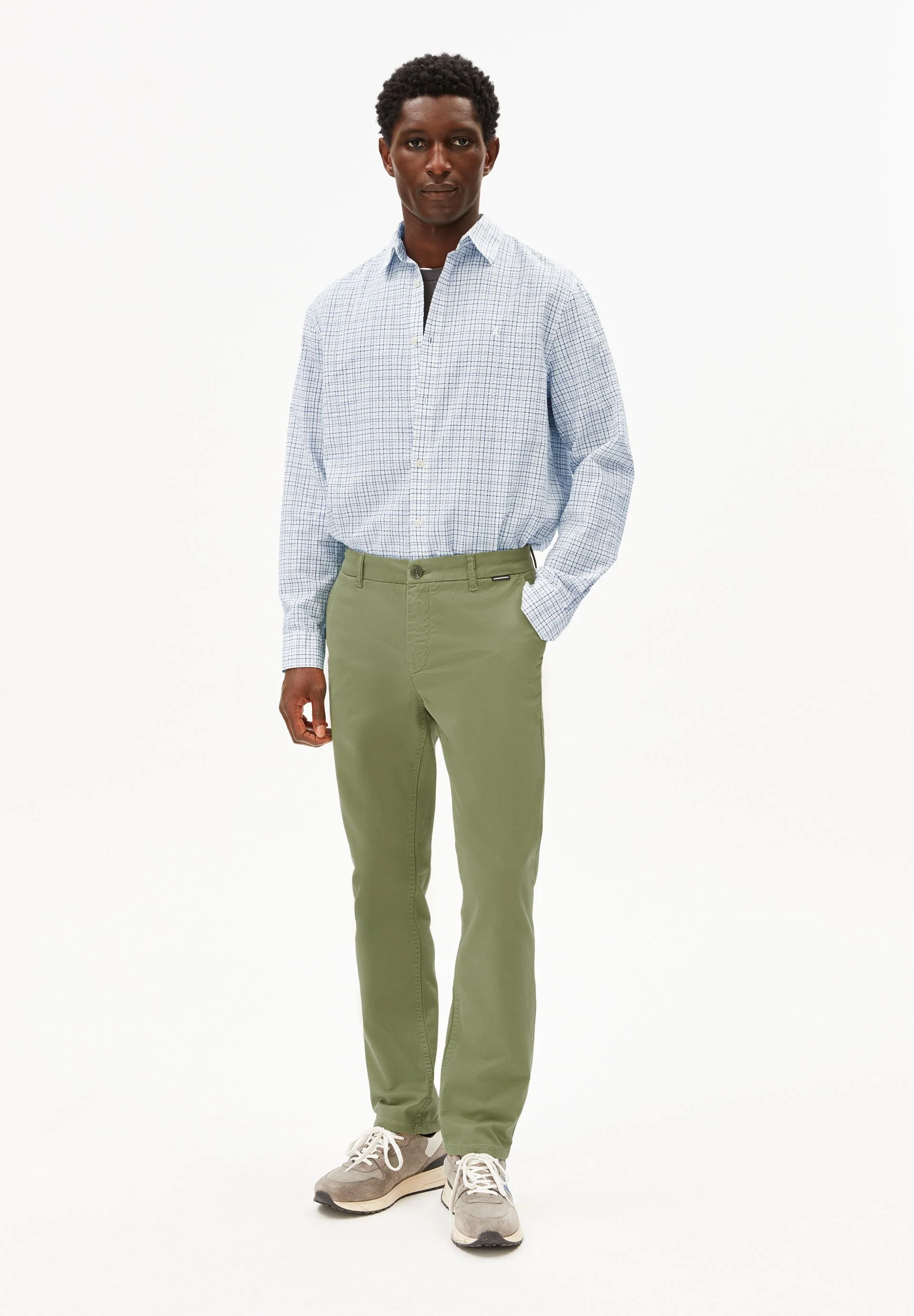 AASTER CHINOHOSE | fatigue green - Image 5