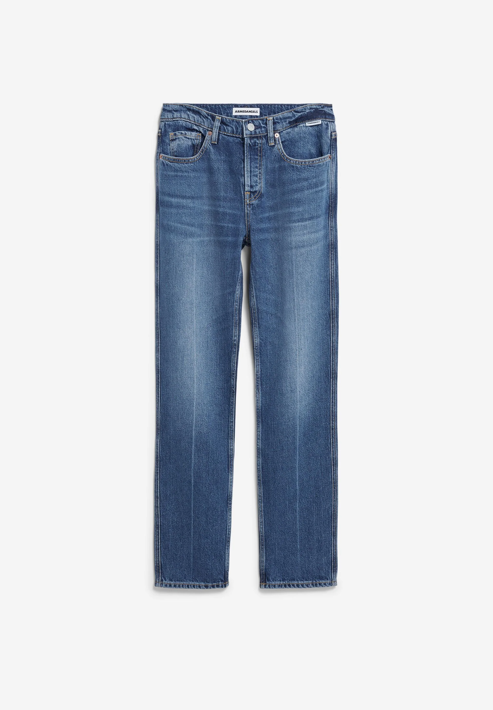 AAVELINE MID WAIST STRAIGHT JEANS | fade - Image 7