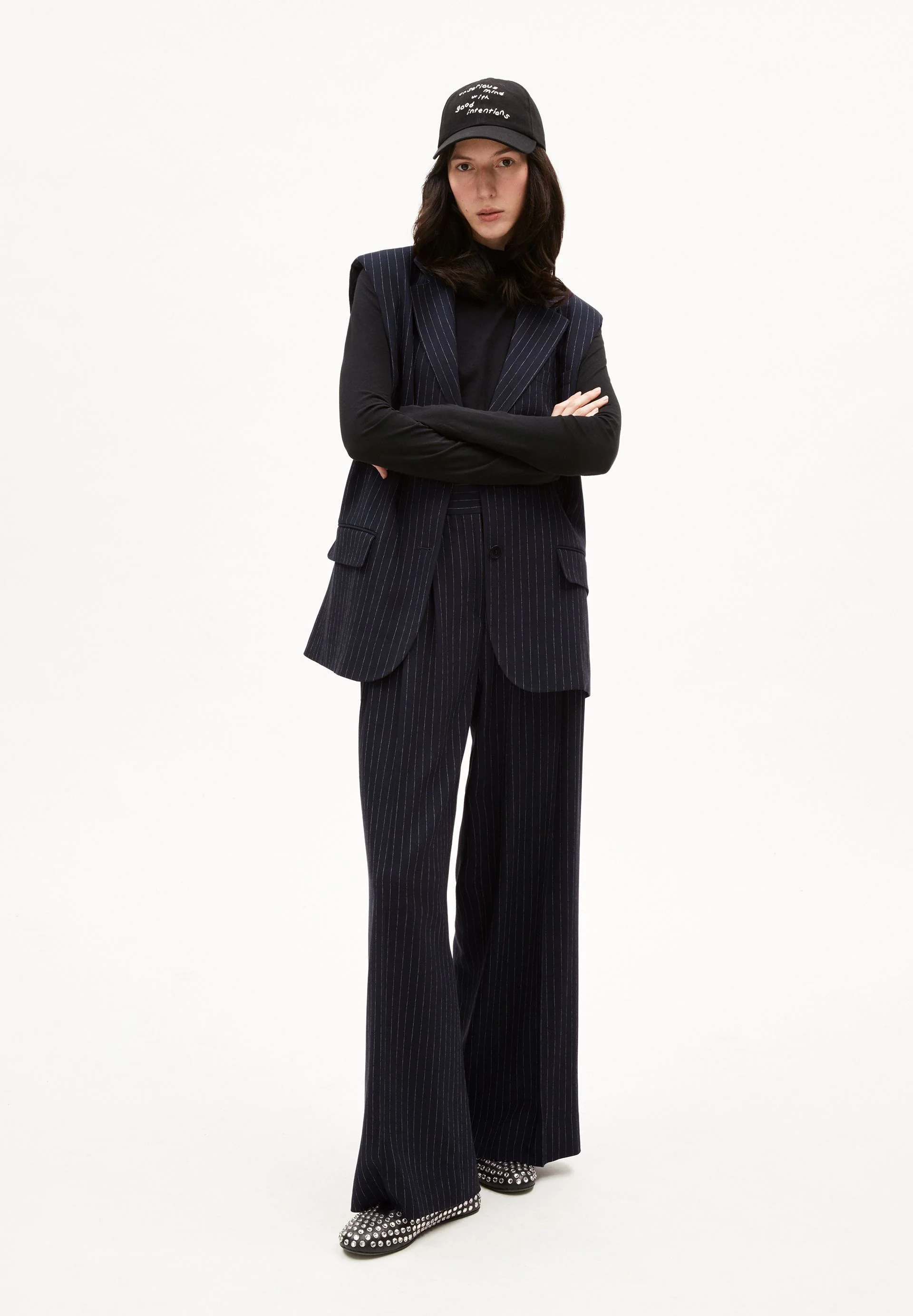 AAVEST PINSTRIPE | night sky-white - Image 5