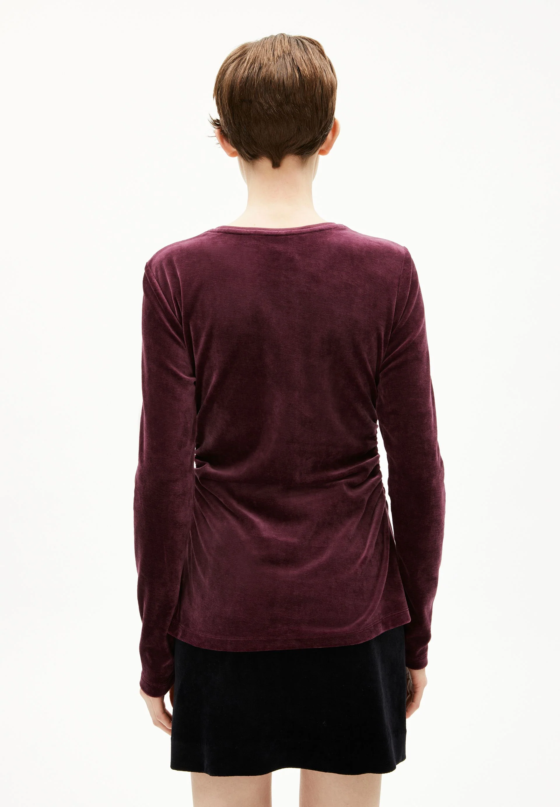 ADAAJA LORA VELVET | dark cranberry - Image 2