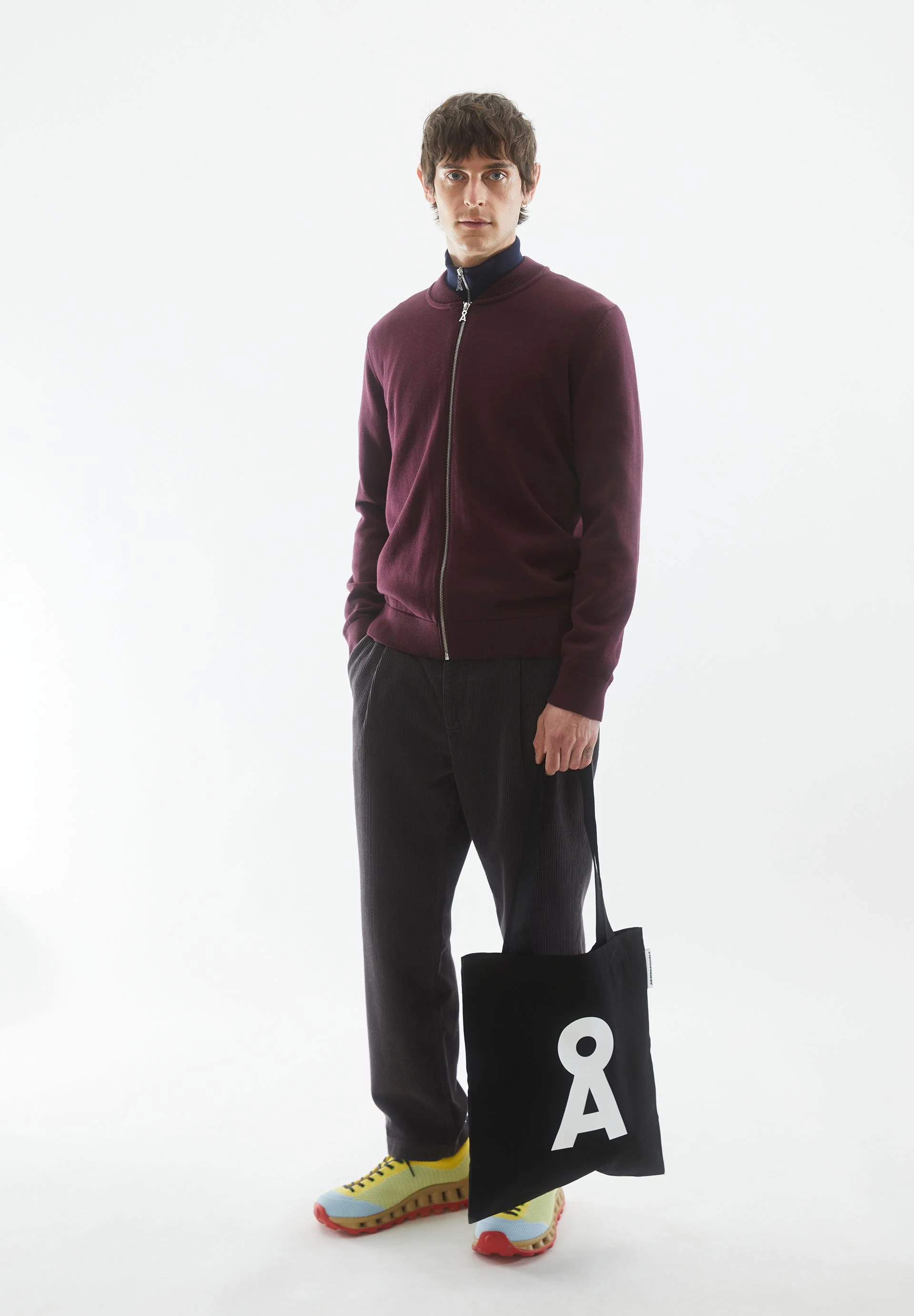 AGAAMON STRICKJACKE | dark cranberry - Image 4
