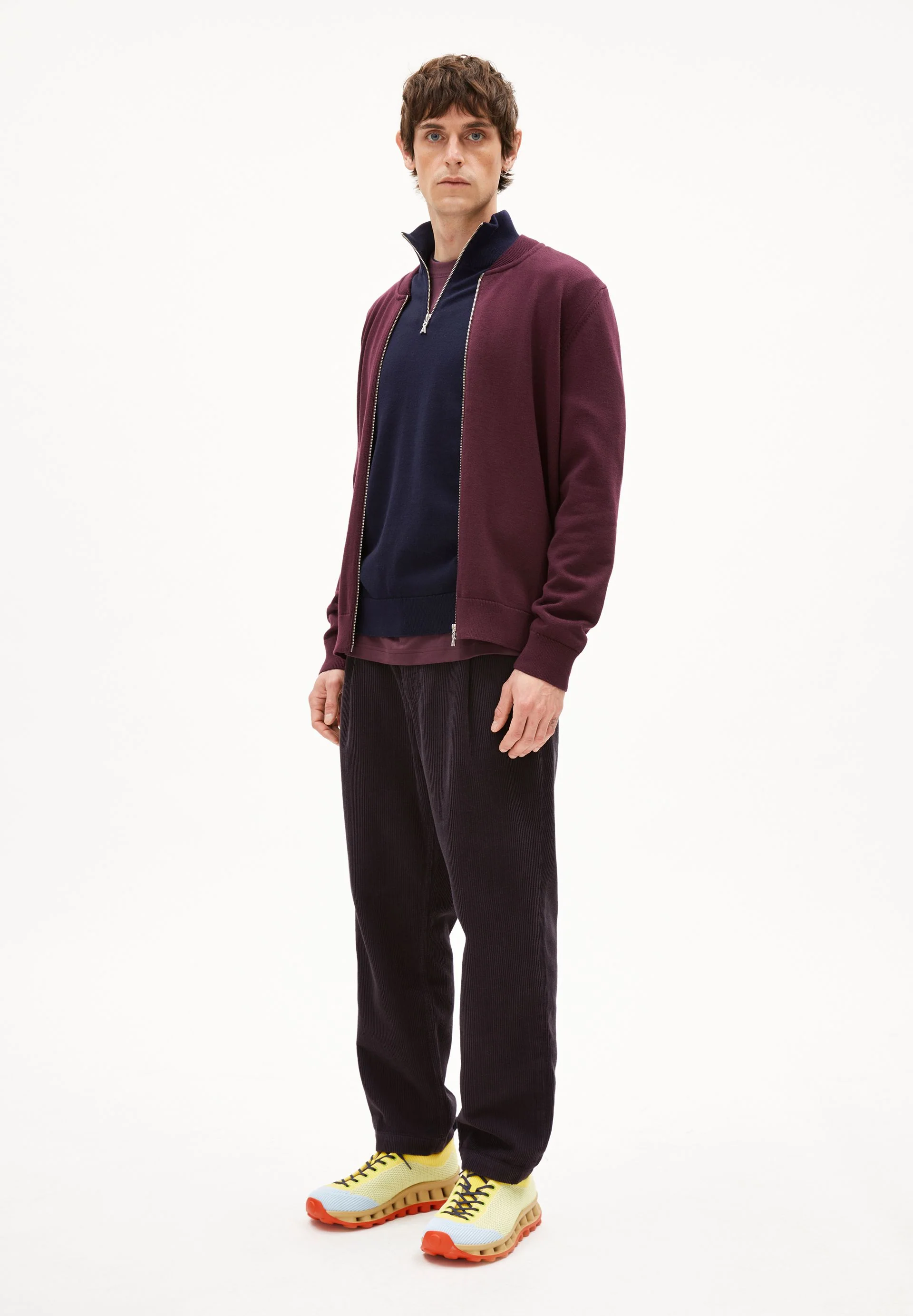 AGAAMON STRICKJACKE | dark cranberry - Image 5