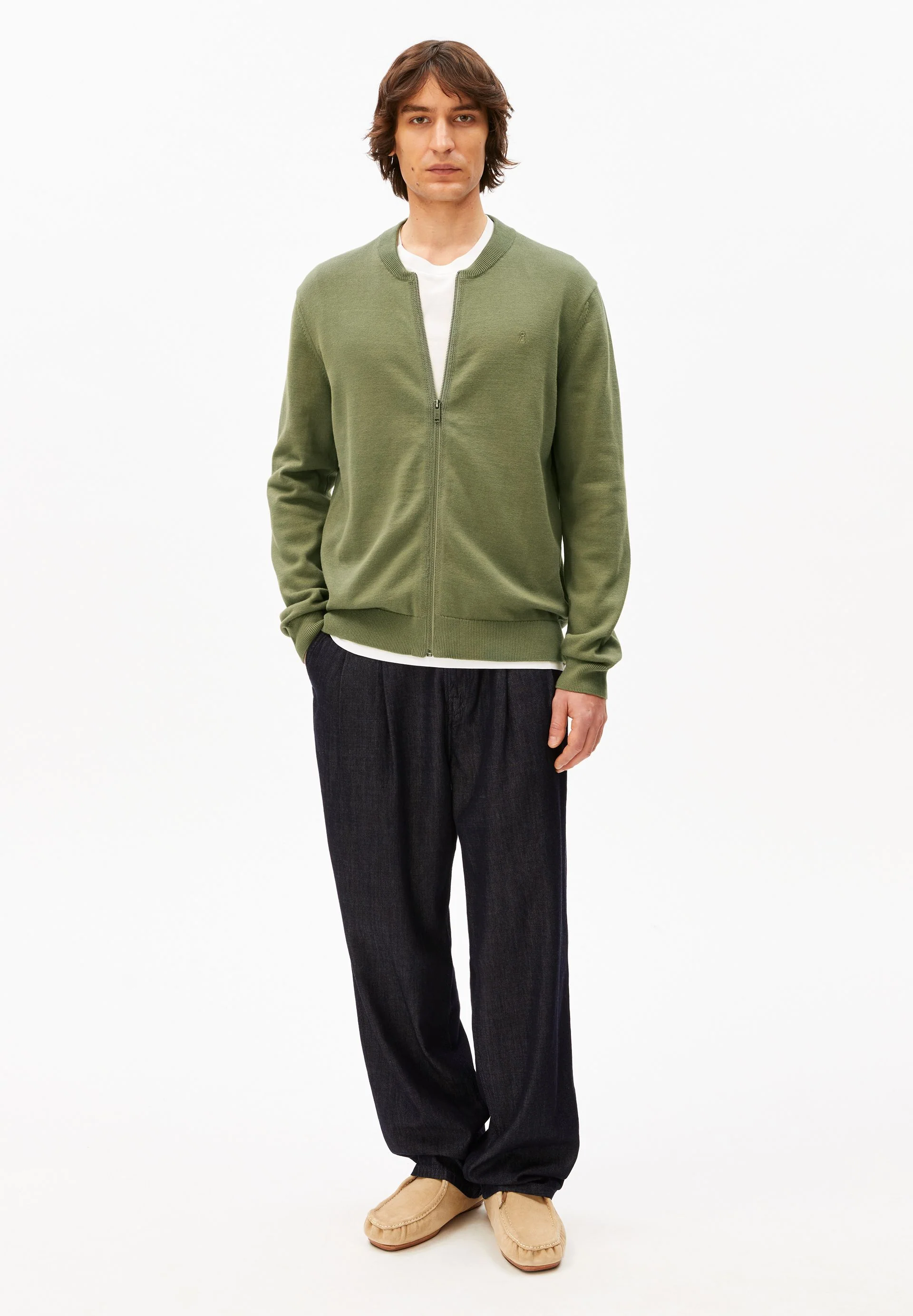 AGAAMON STRICKJACKE | fatigue green - Image 5