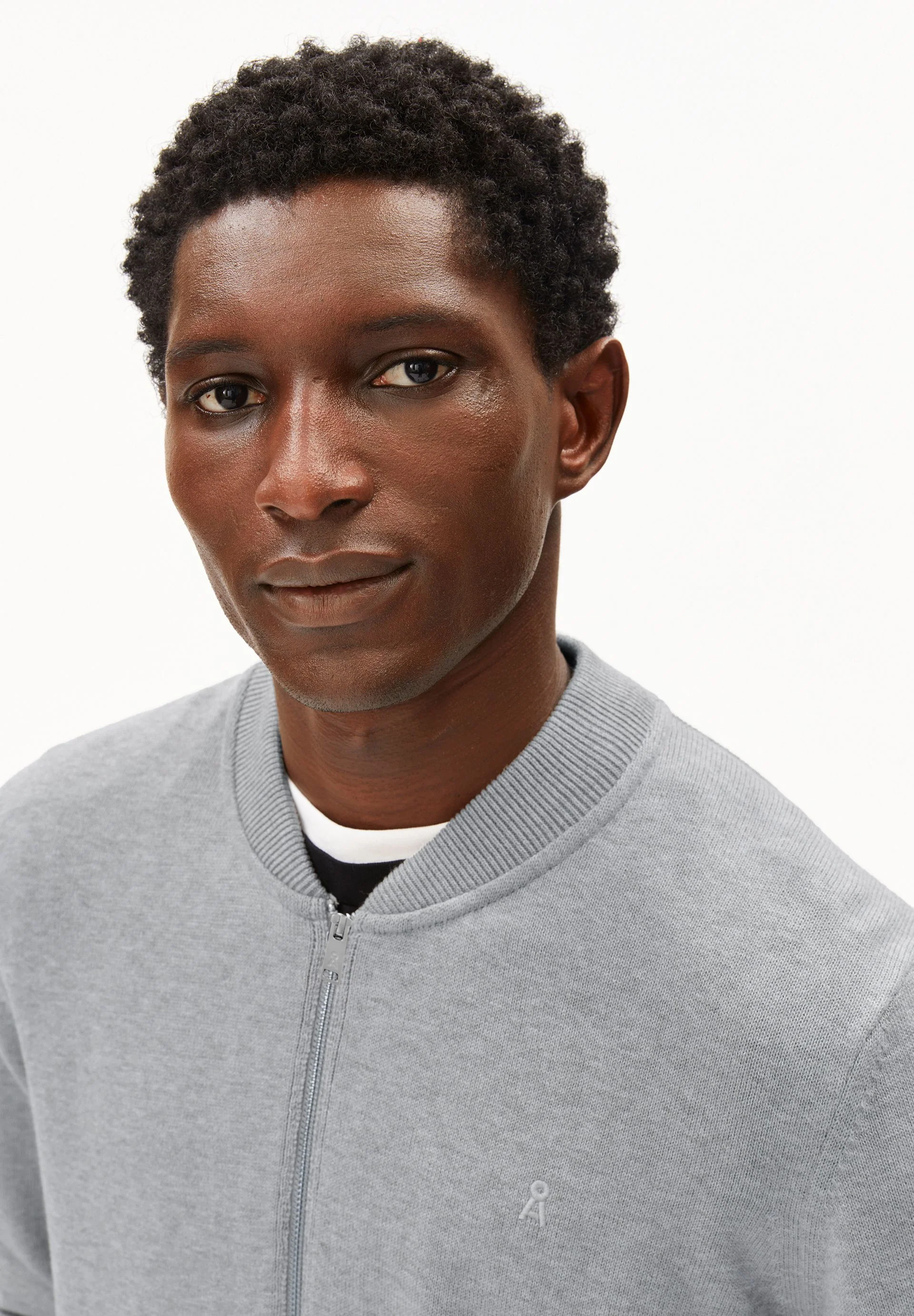 AGAAMON STRICKJACKE | silver melange - Image 3