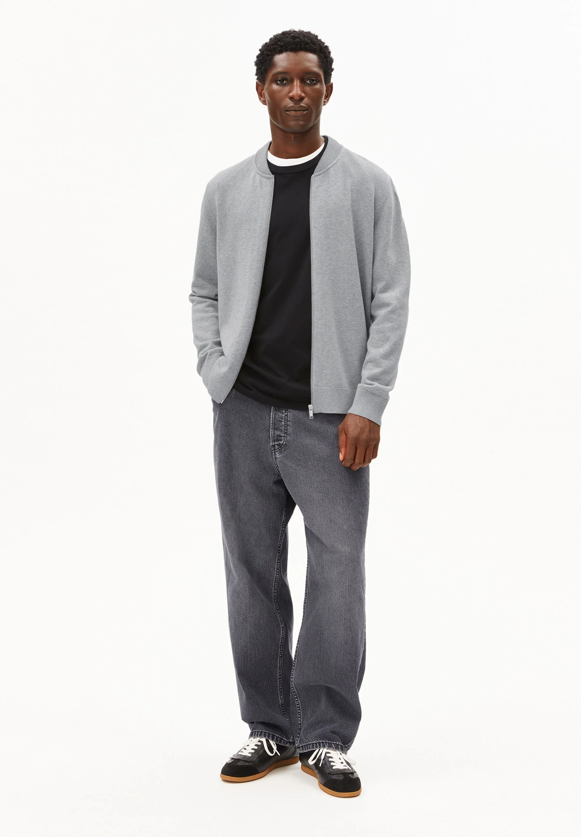 AGAAMON STRICKJACKE | silver melange - Image 5