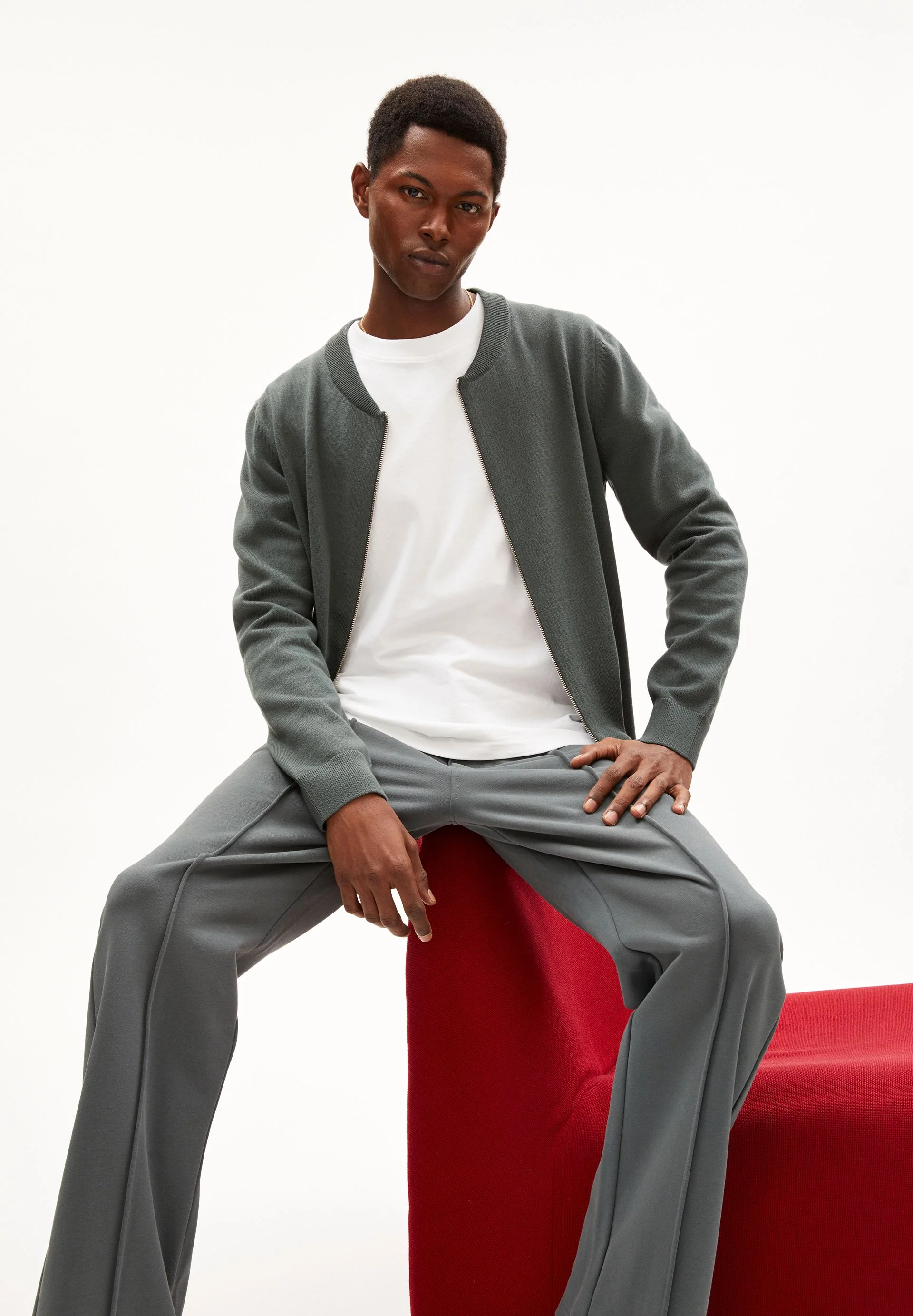 AGAAMON STRICKJACKE | space steel - Image 4