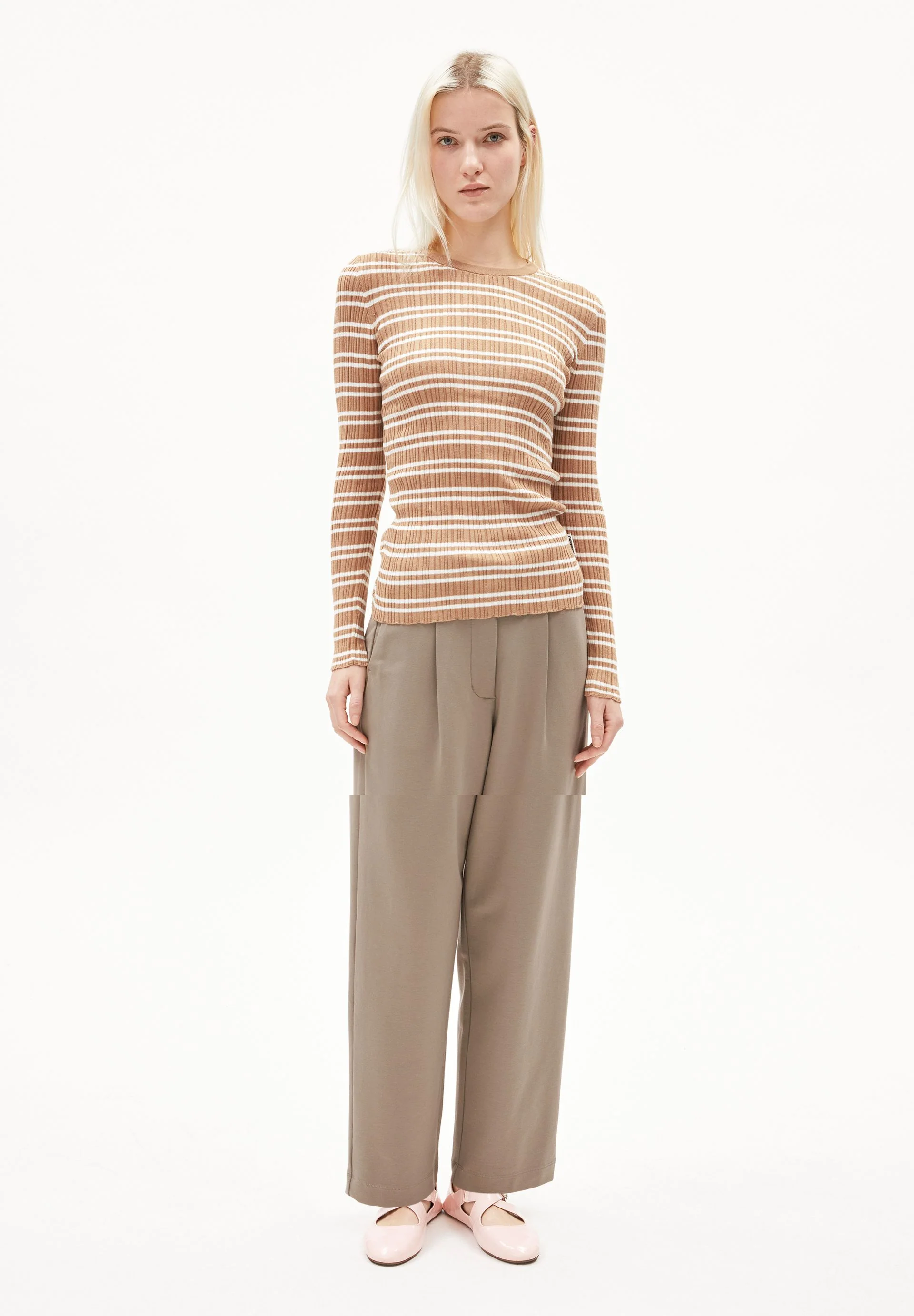 ALAANIA CHIFFRON STR | beige blond-light oatmilk - Image 5