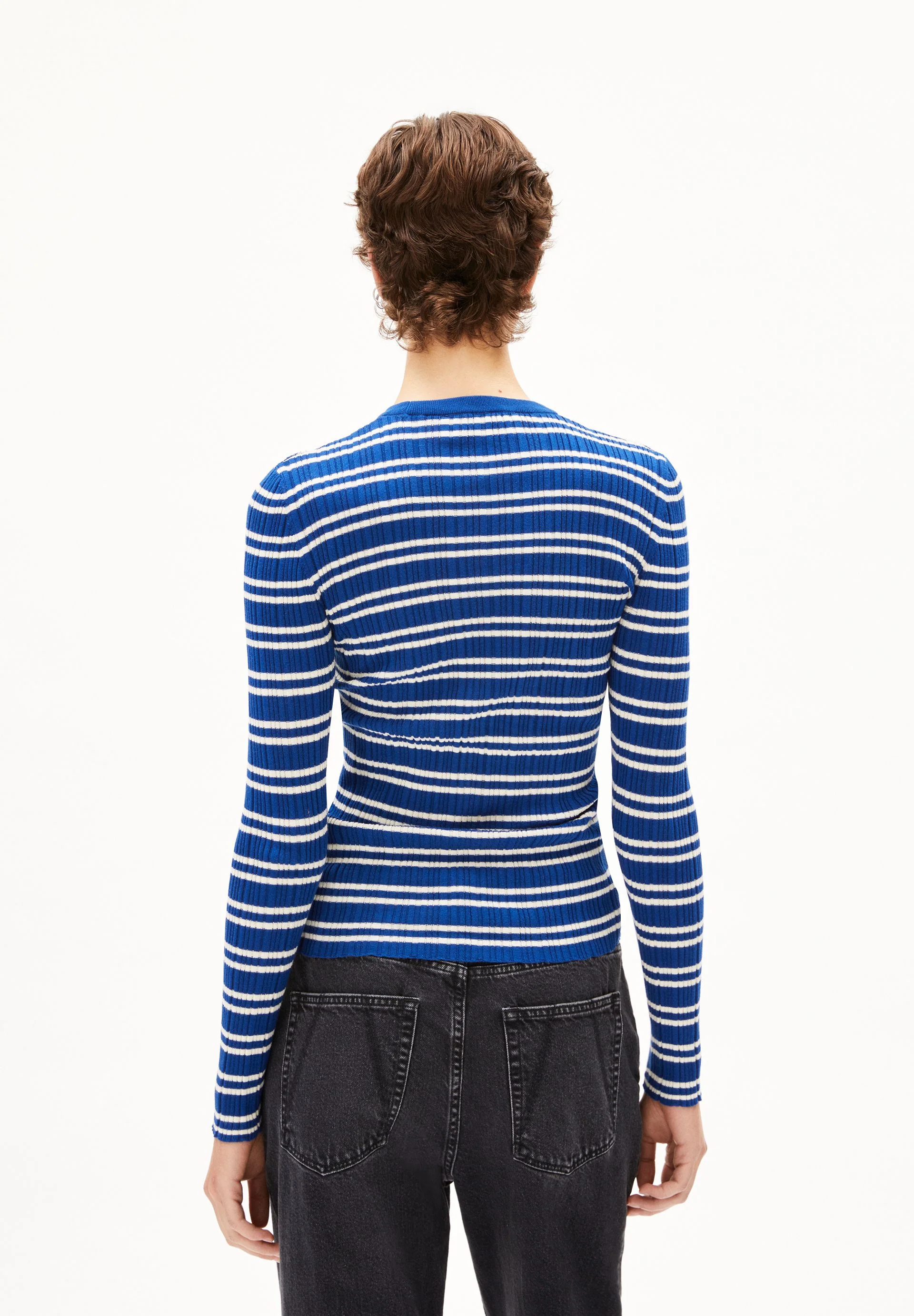 ALAANIA CHIFFRON STR | lapis blue-oatmilk - Image 2