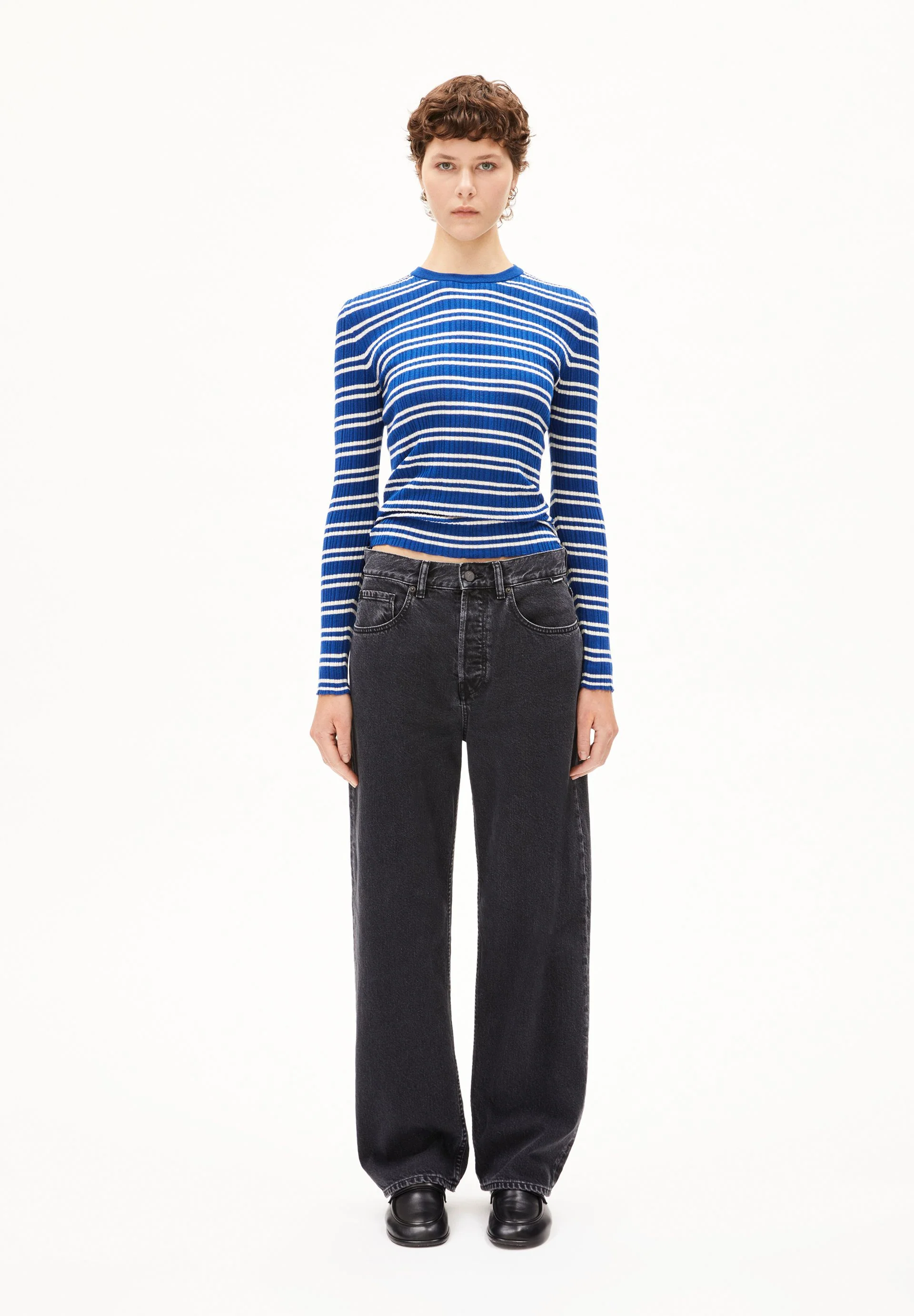 ALAANIA CHIFFRON STR | lapis blue-oatmilk - Image 5