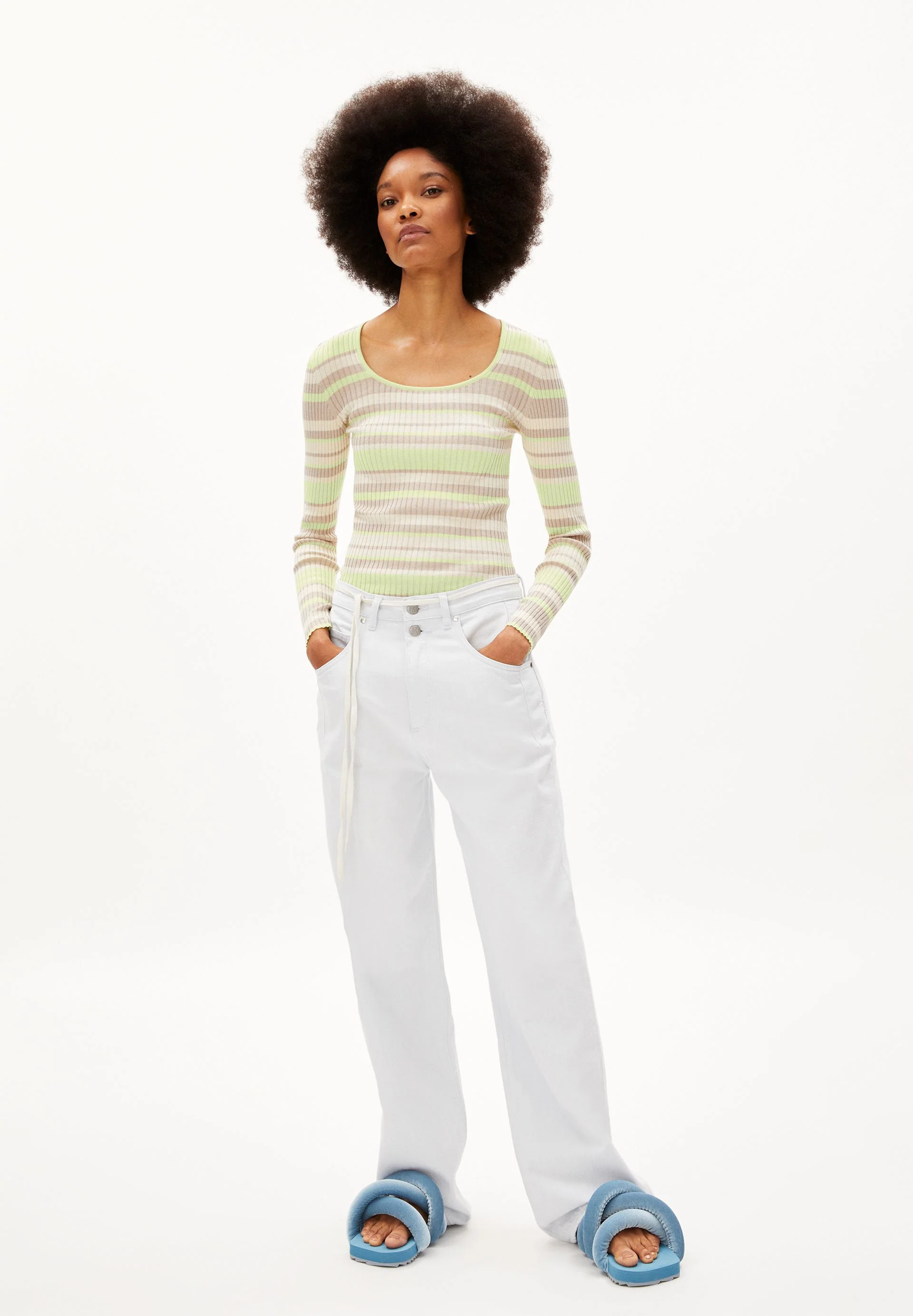 ALAANIA CREW MULTICOLOR | light lime-light desert - Image 5