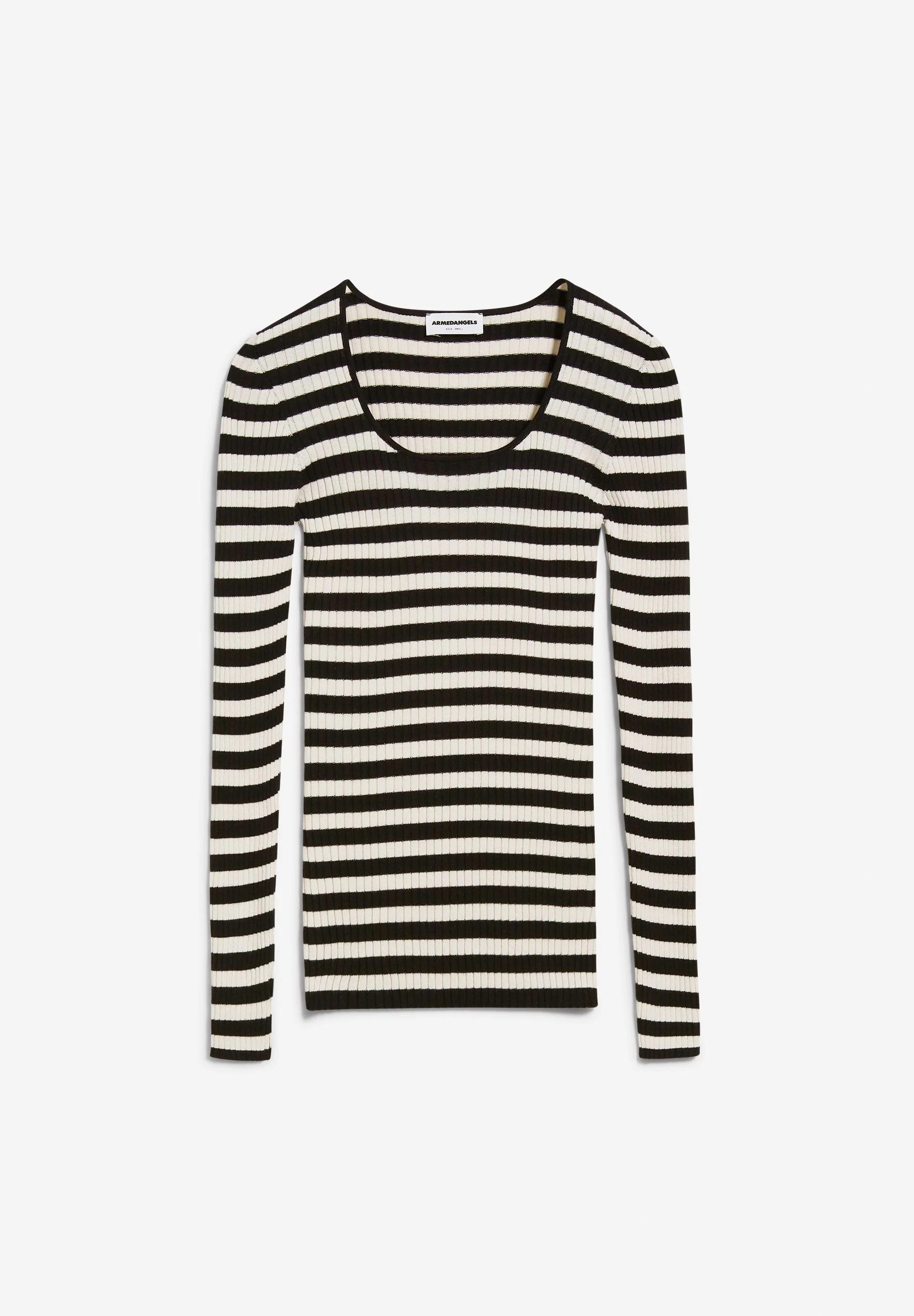 ALAANIA CREWNECK STRIPE | black-oatmilk - Image 6