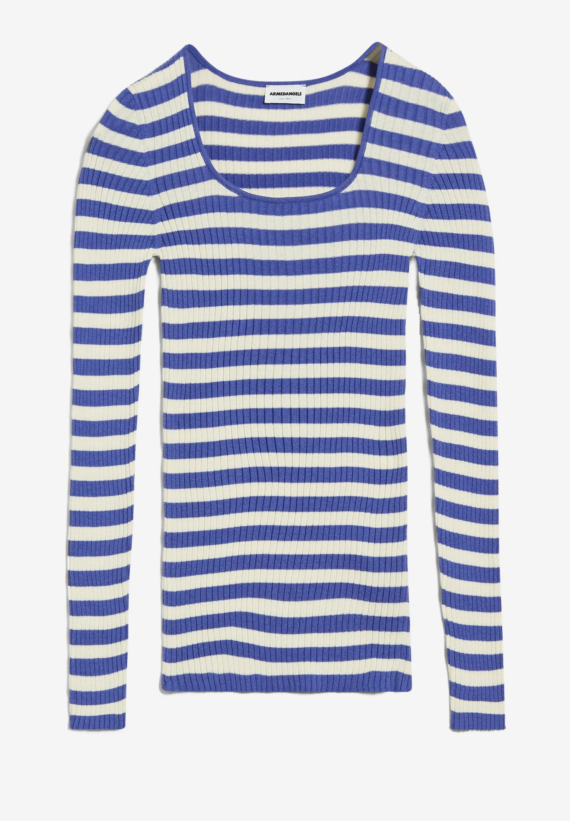 ALAANIA CREWNECK STRIPE | vibrant violet - Image 6