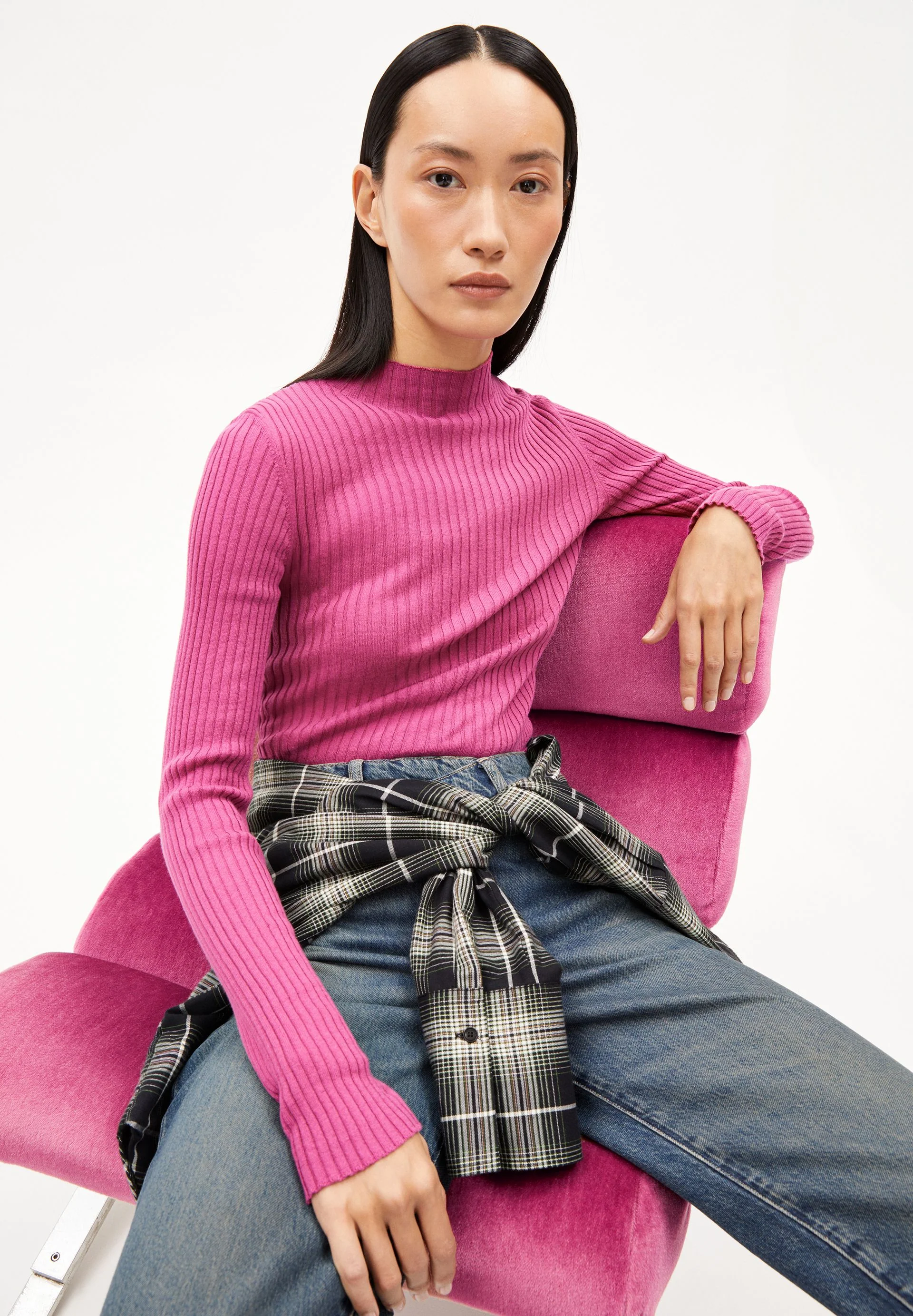 ALAANIA STRICKPULLOVER | crushed berry - Image 4