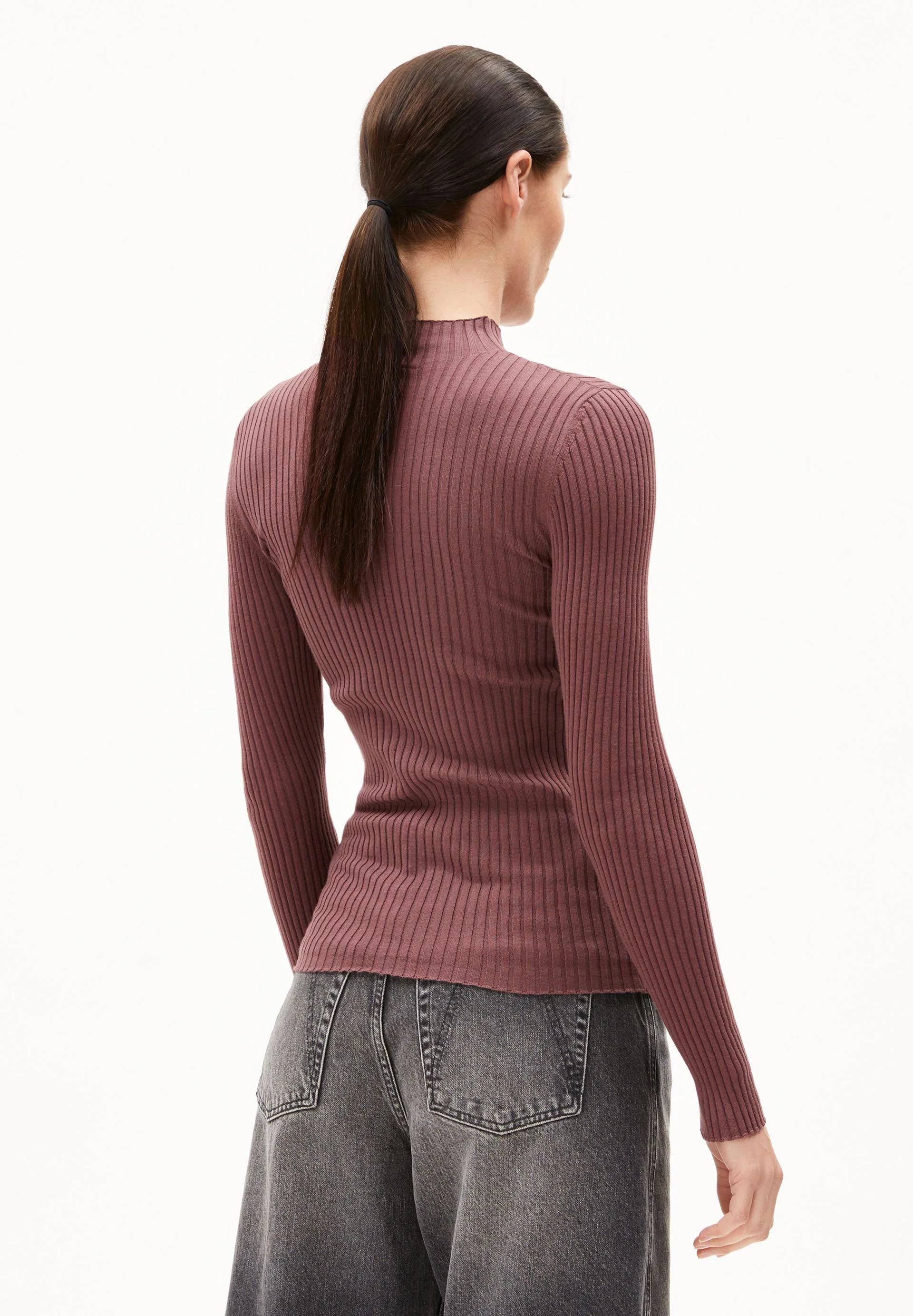 ALAANIA STRICKPULLOVER | dark berry - Image 2