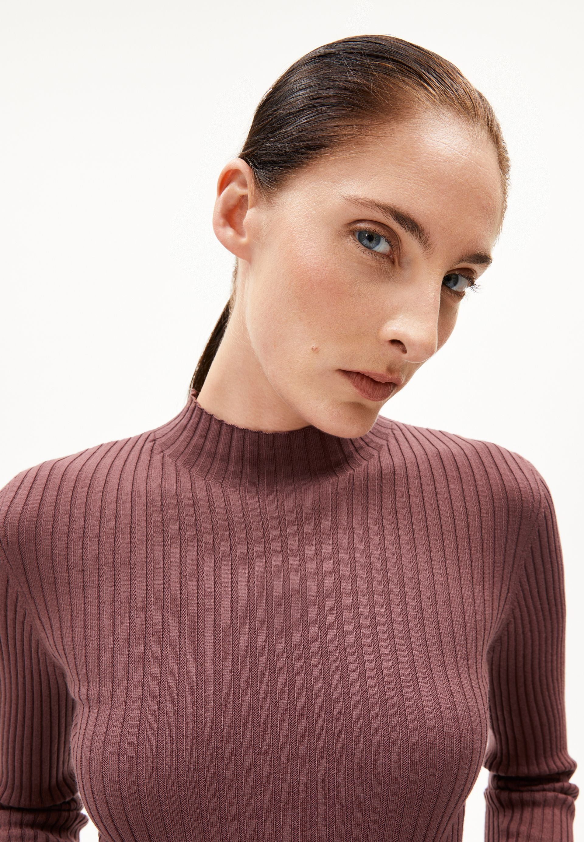 ALAANIA STRICKPULLOVER | dark berry - Image 3