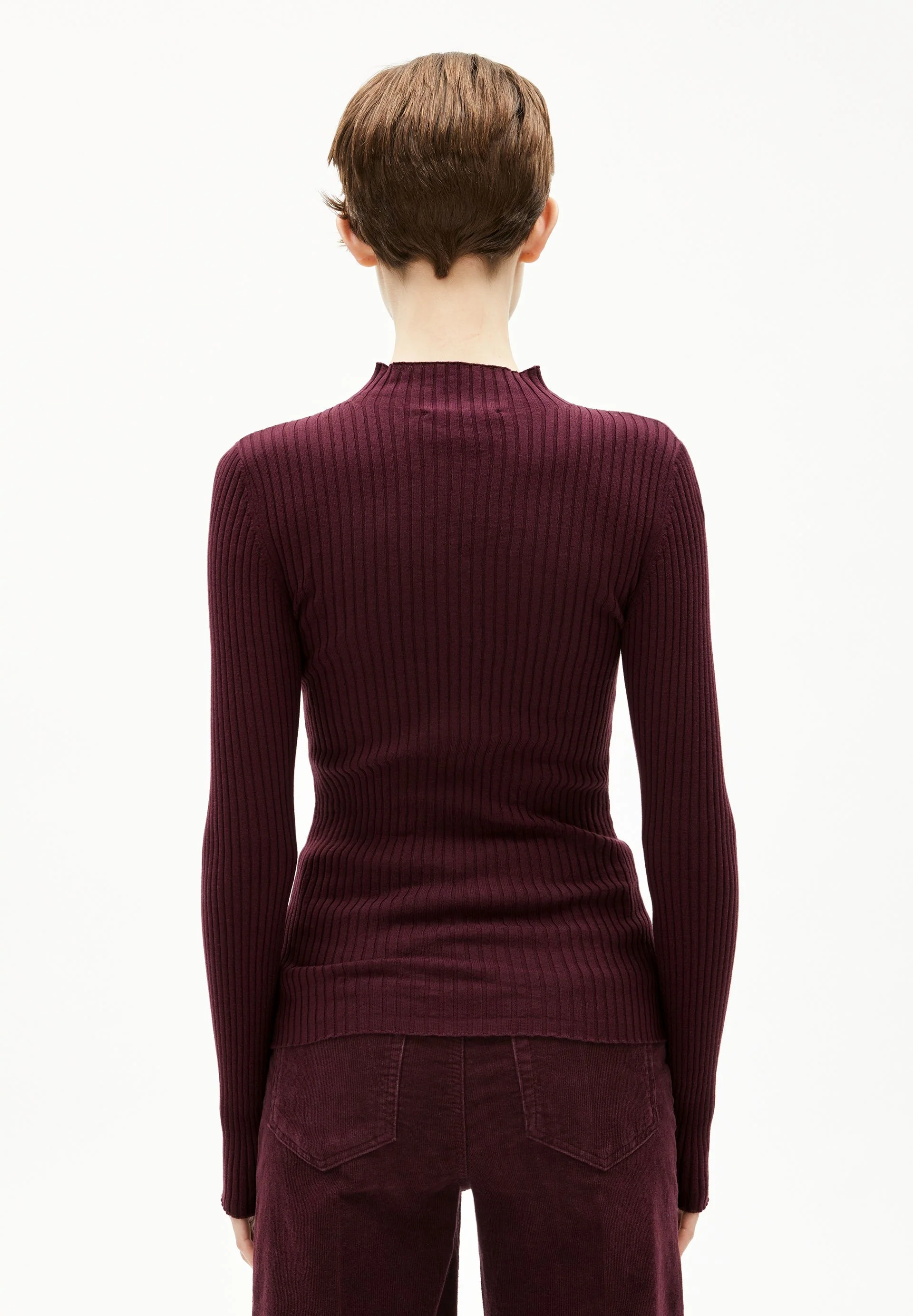 ALAANIA STRICKPULLOVER | dark cranberry - Image 2
