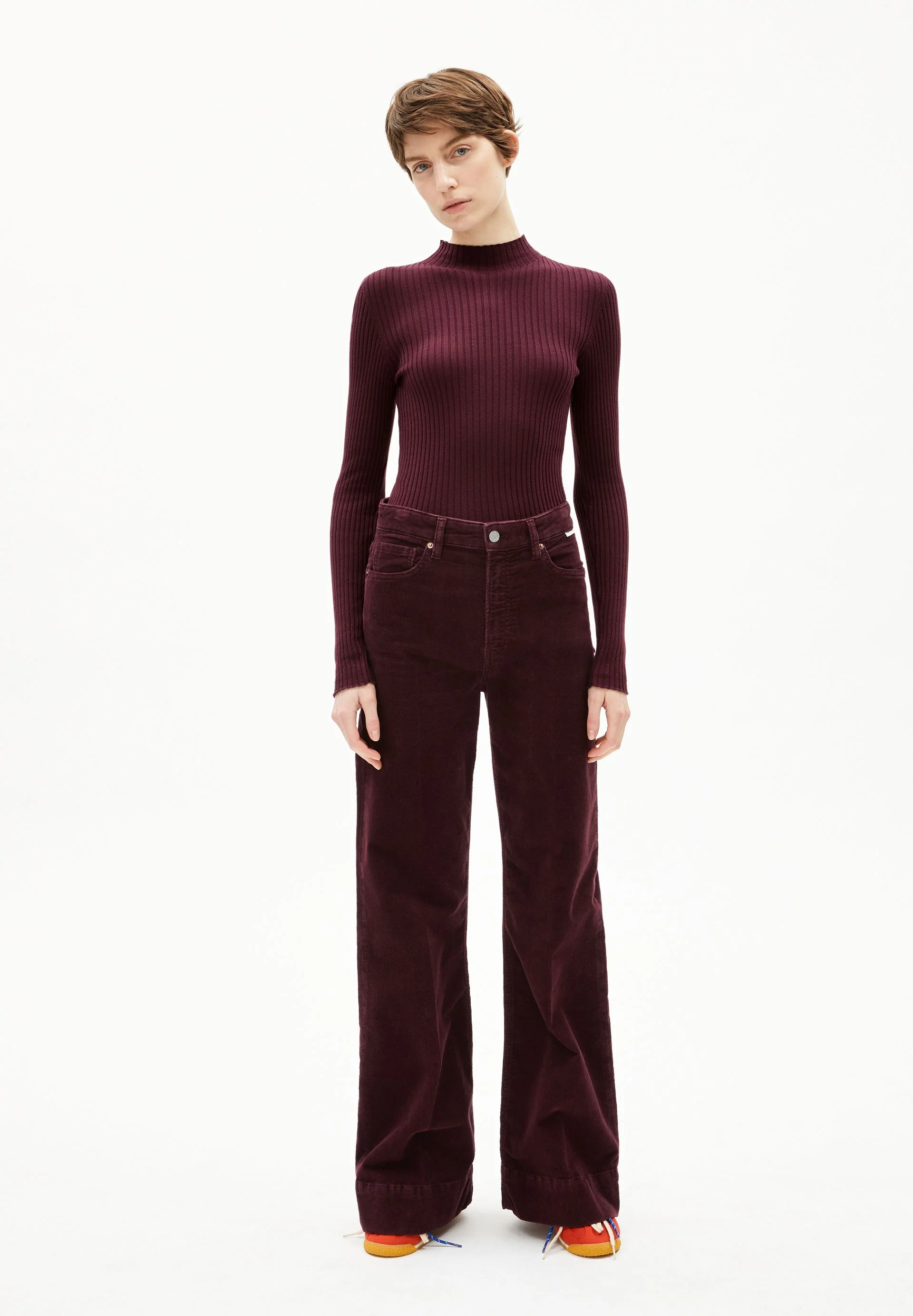 ALAANIA STRICKPULLOVER | dark cranberry - Image 5
