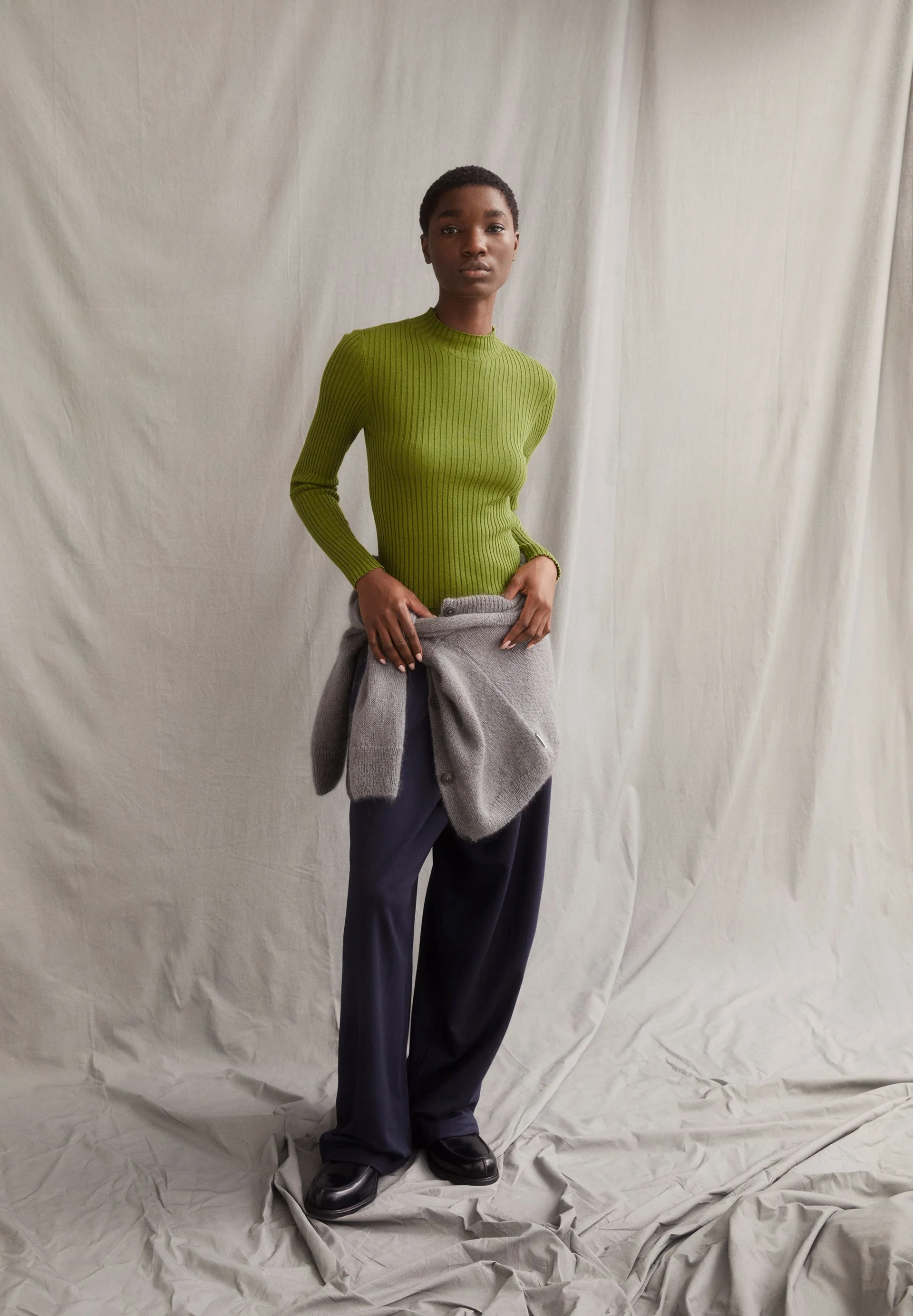 ALAANIA STRICKPULLOVER | dark moss - Image 4
