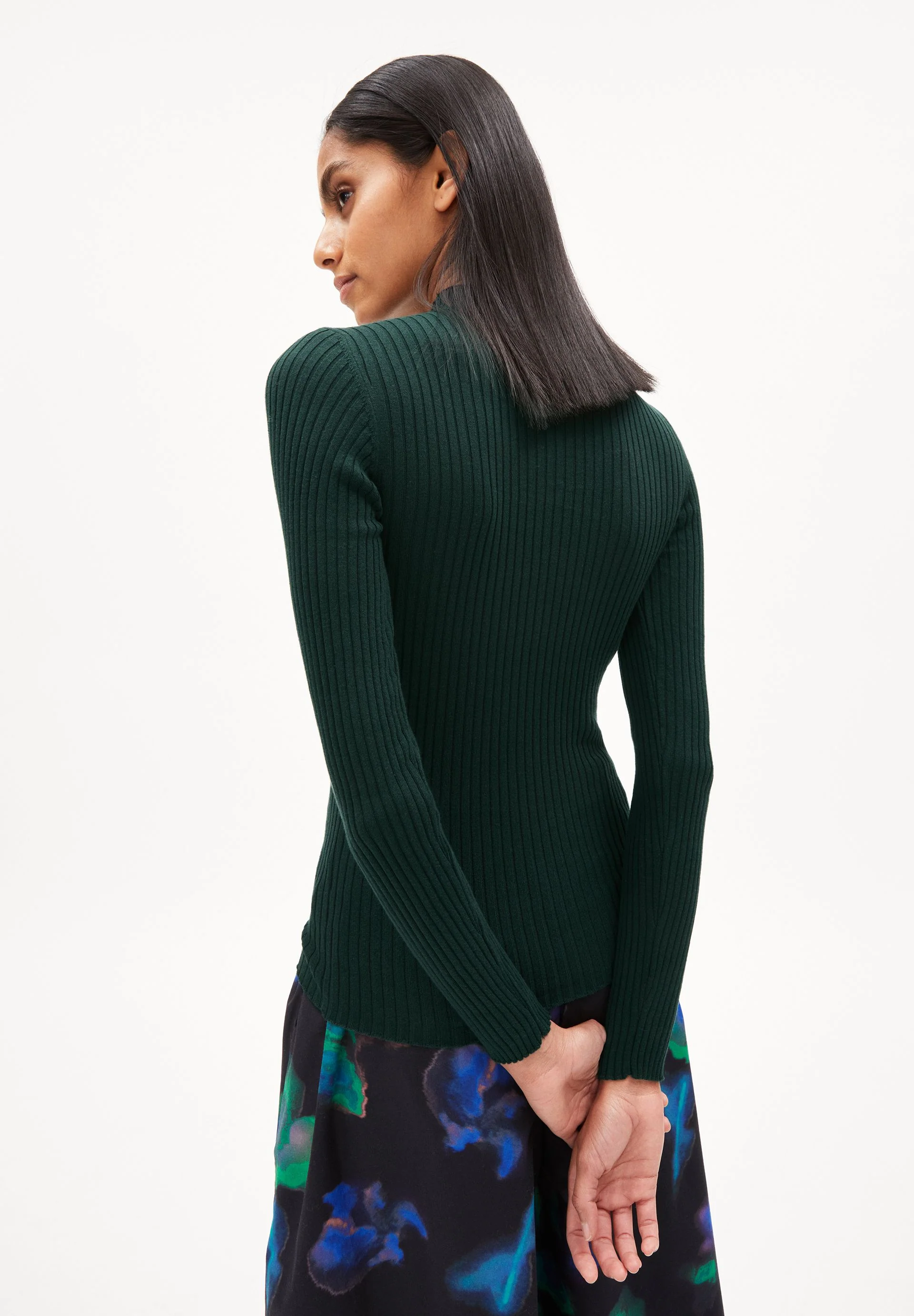 ALAANIA STRICKPULLOVER | dark scarab - Image 2