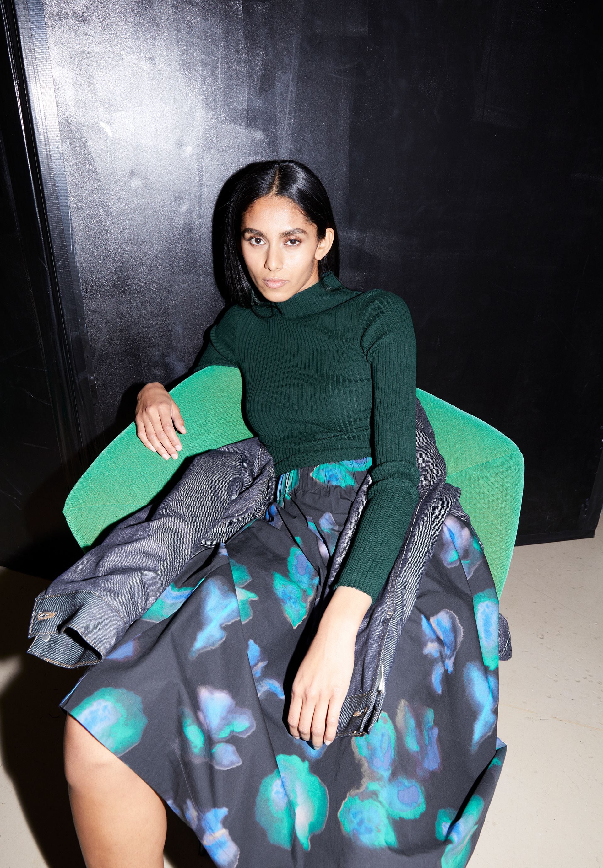 ALAANIA STRICKPULLOVER | dark scarab - Image 4
