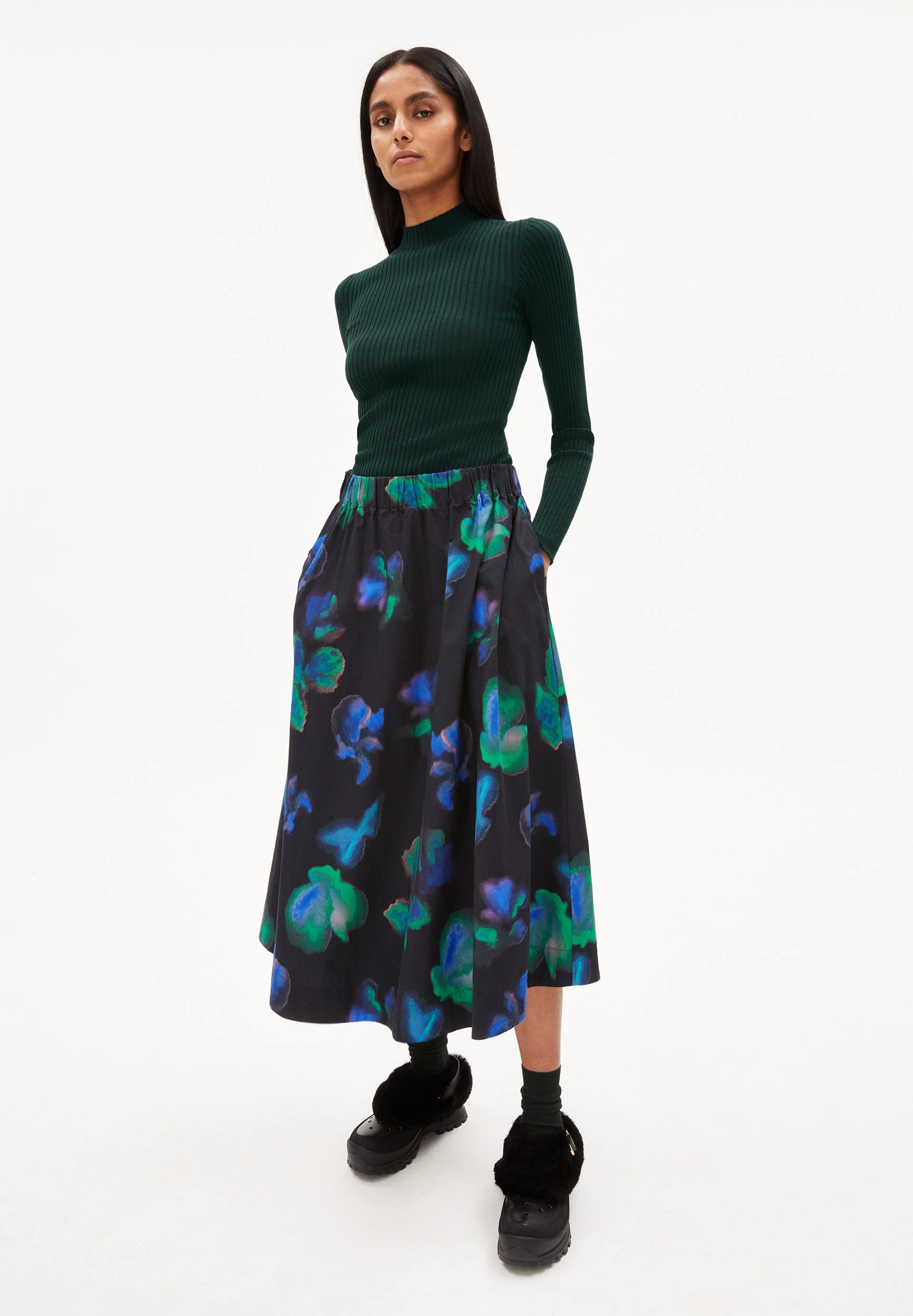 ALAANIA STRICKPULLOVER | dark scarab - Image 5