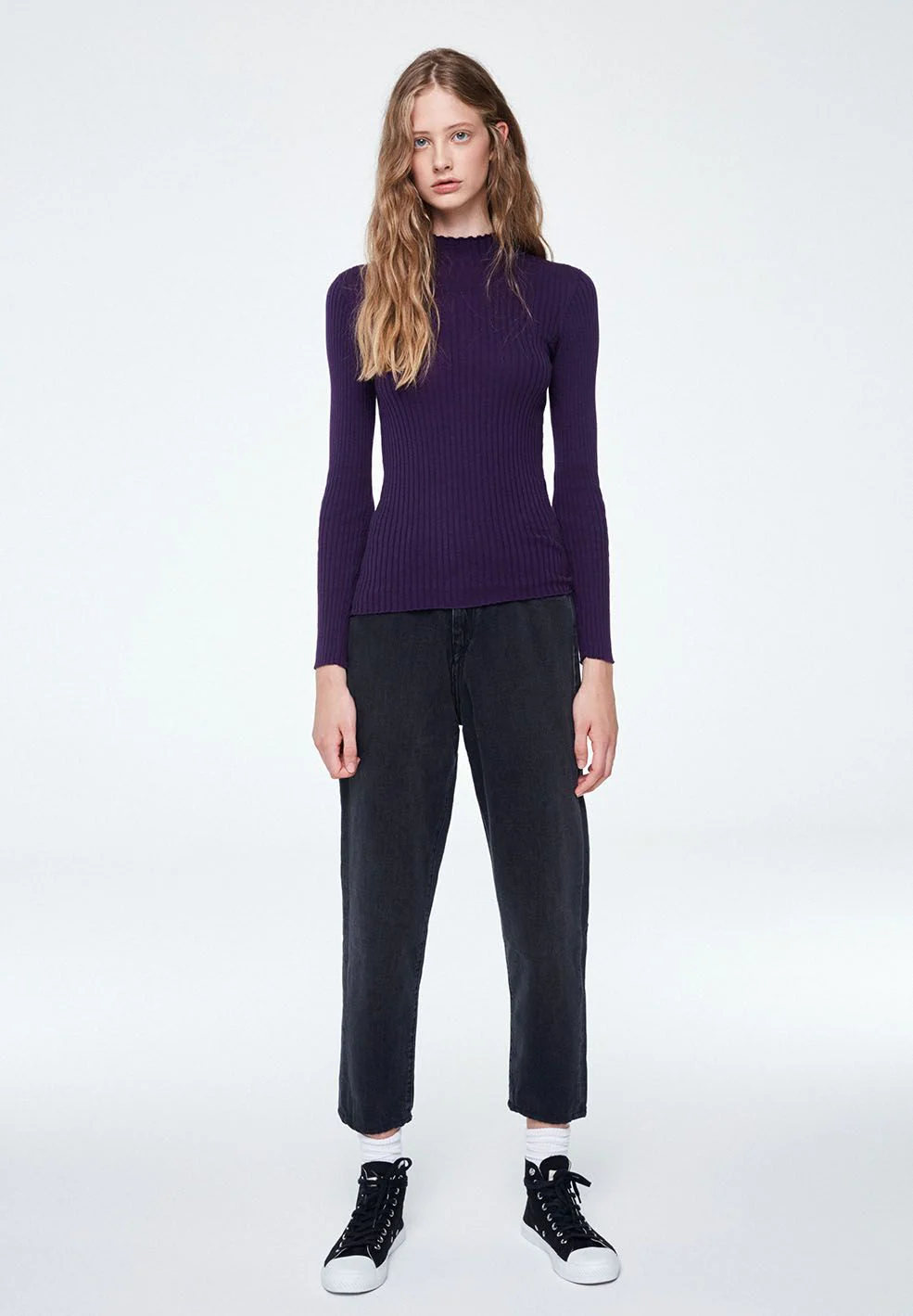 ALAANIA STRICKPULLOVER | grape - Image 4
