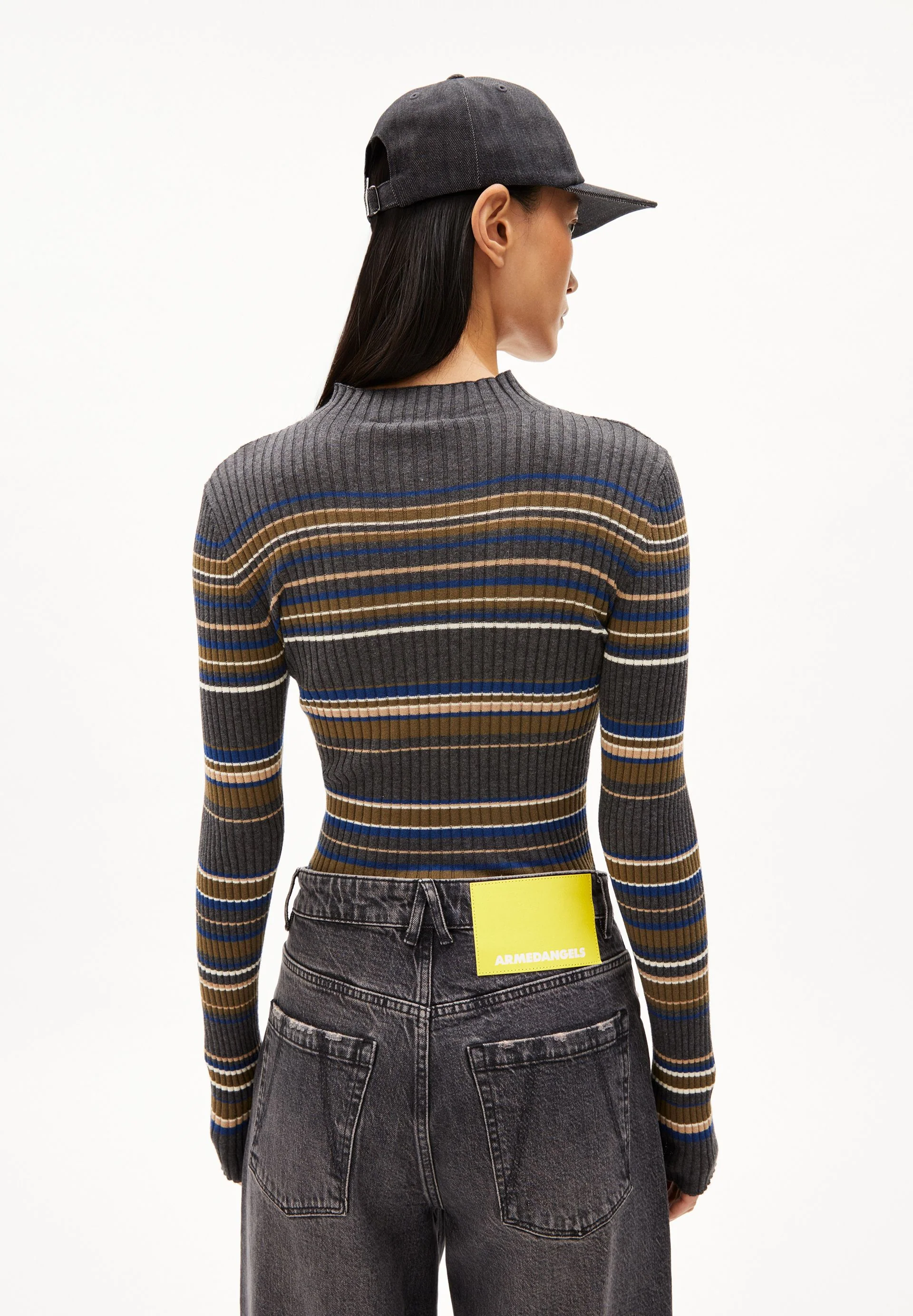 ALAANIA NEW STRIPES | steel melange-faded indigo - Image 2
