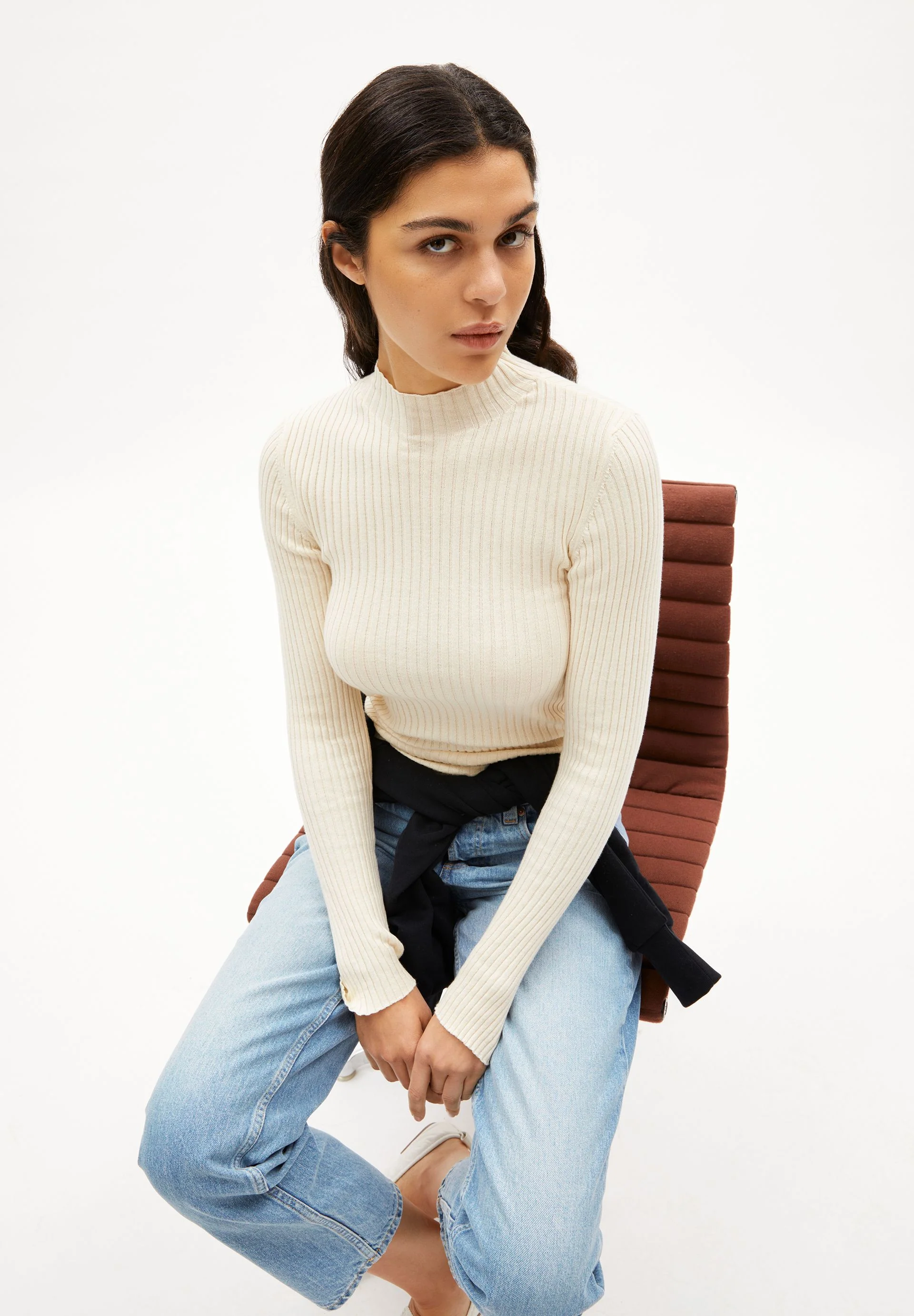 ALAANIA STRICKPULLOVER | oatmilk - Image 4