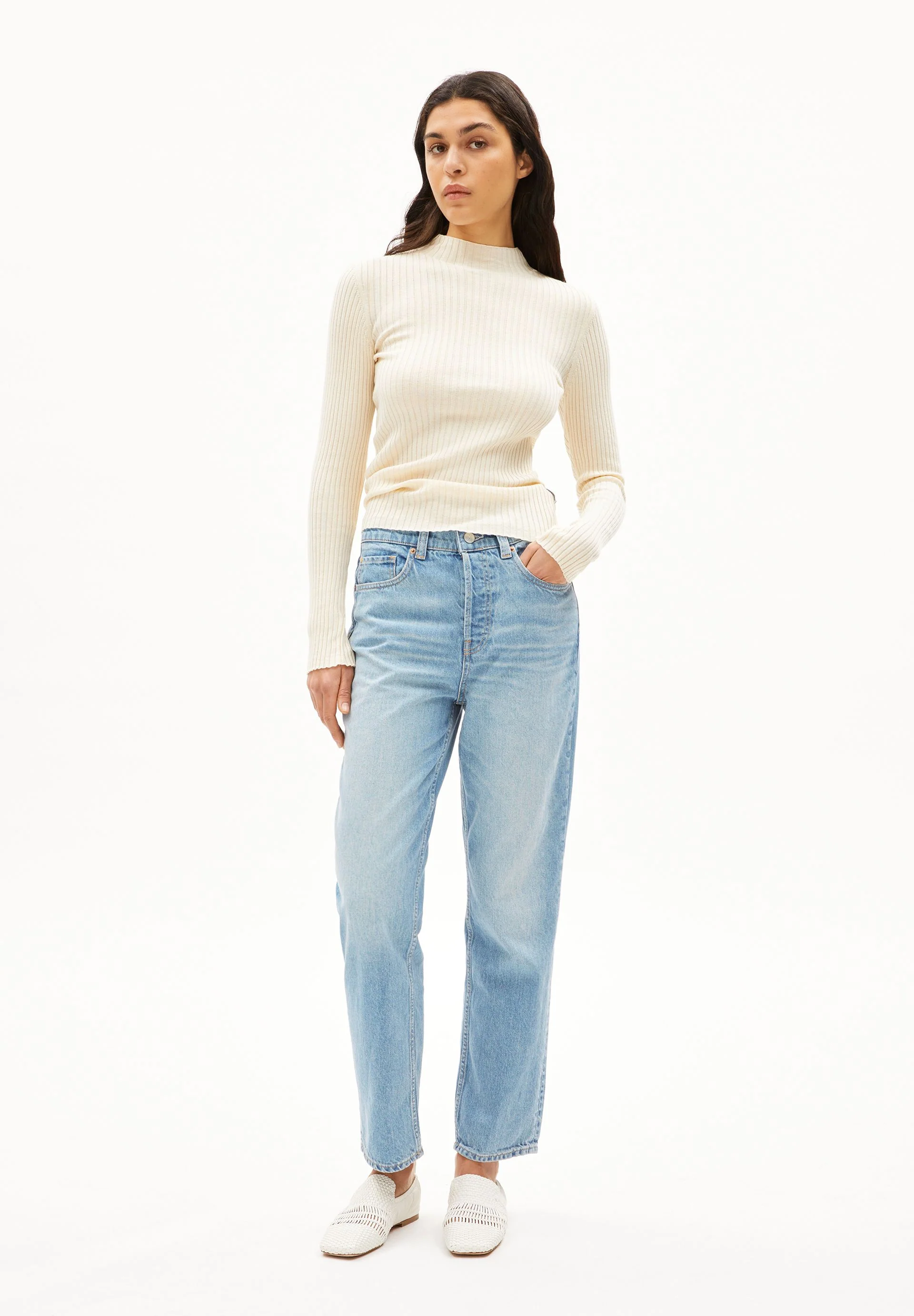 ALAANIA STRICKPULLOVER | oatmilk - Image 5