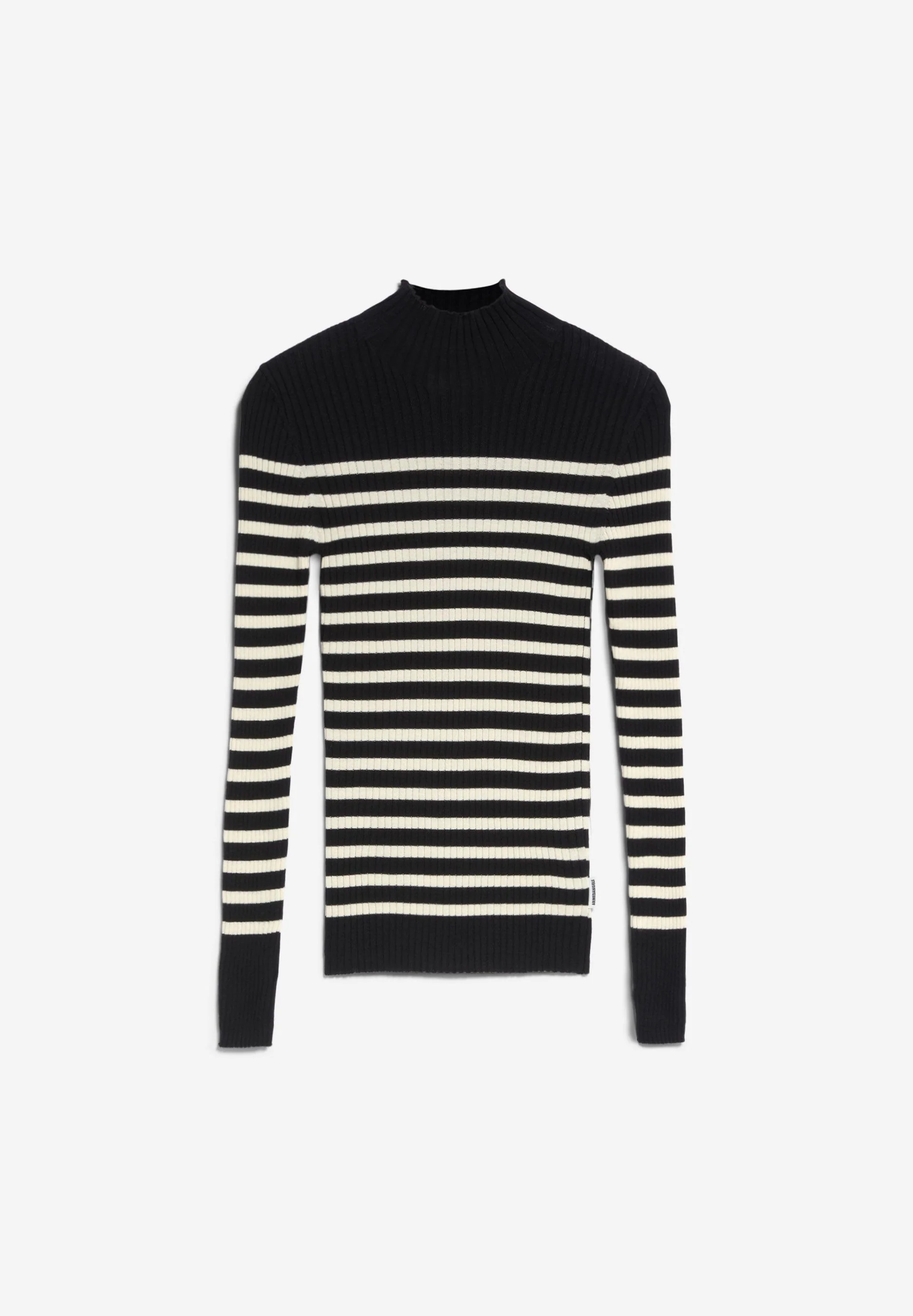 ALAANIA PLACED STRIPES | black-oatmilk - Image 6