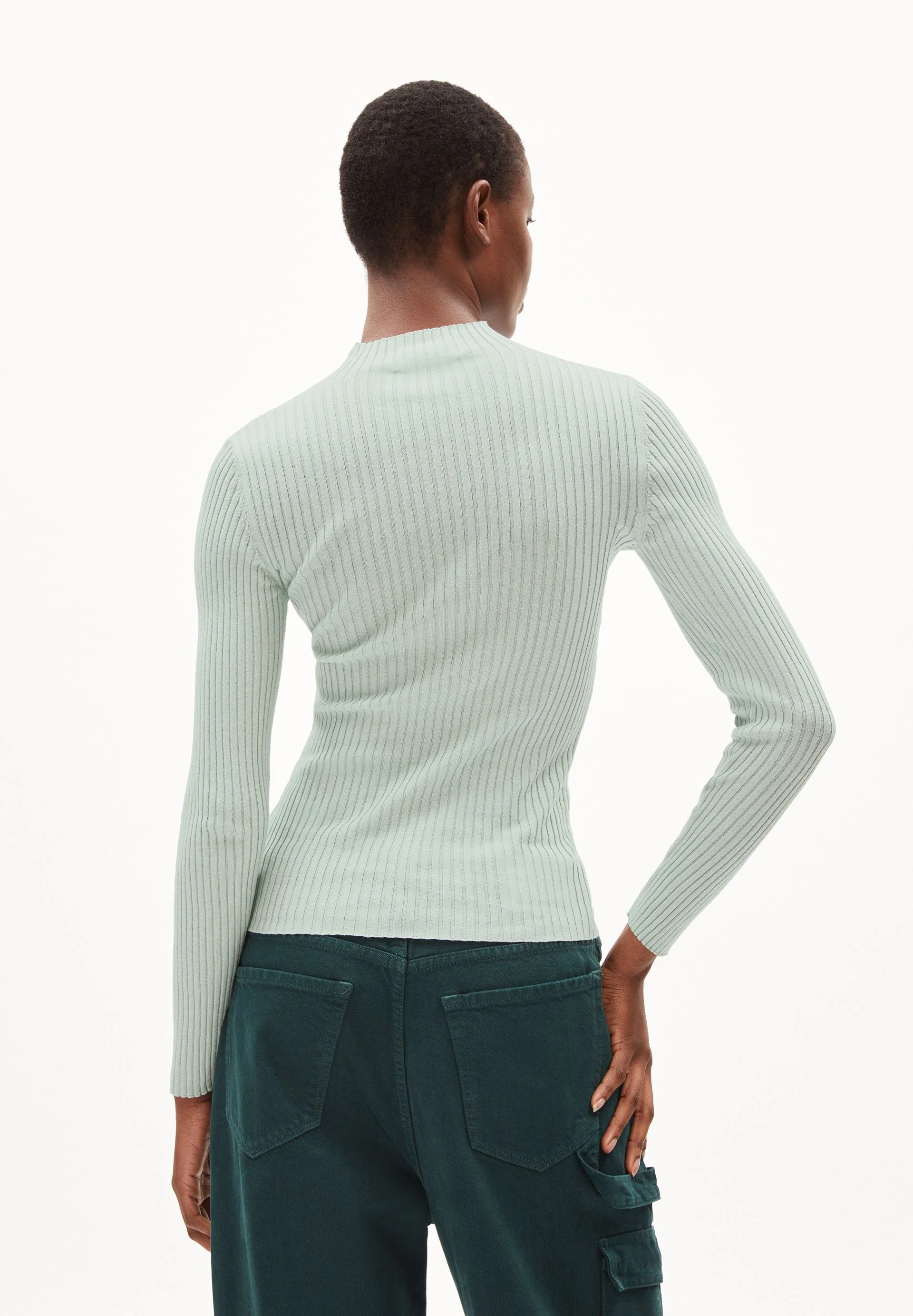 ALAANIA STRICKPULLOVER | polar green - Image 2