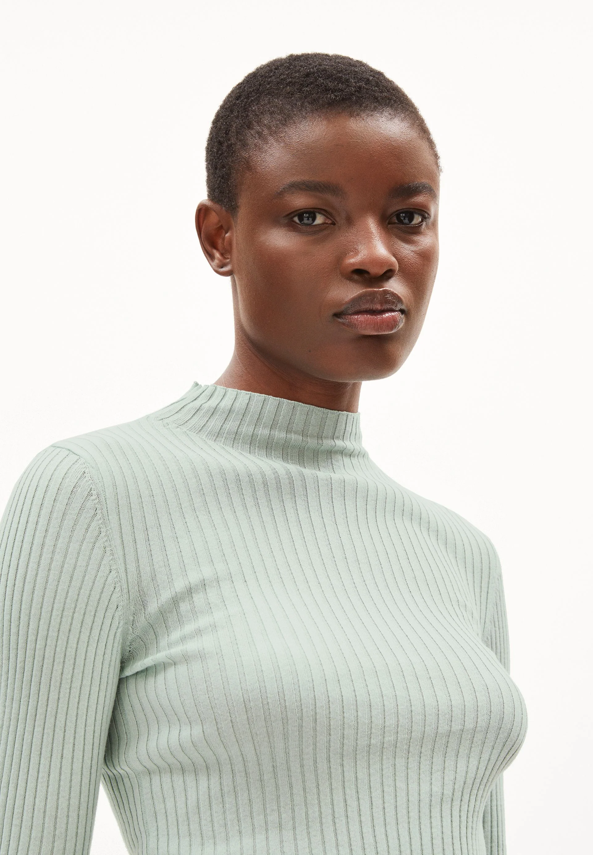 ALAANIA STRICKPULLOVER | polar green - Image 3