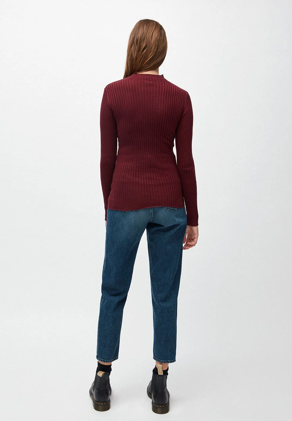 ALAANIA STRICKPULLOVER | port wine - Image 2