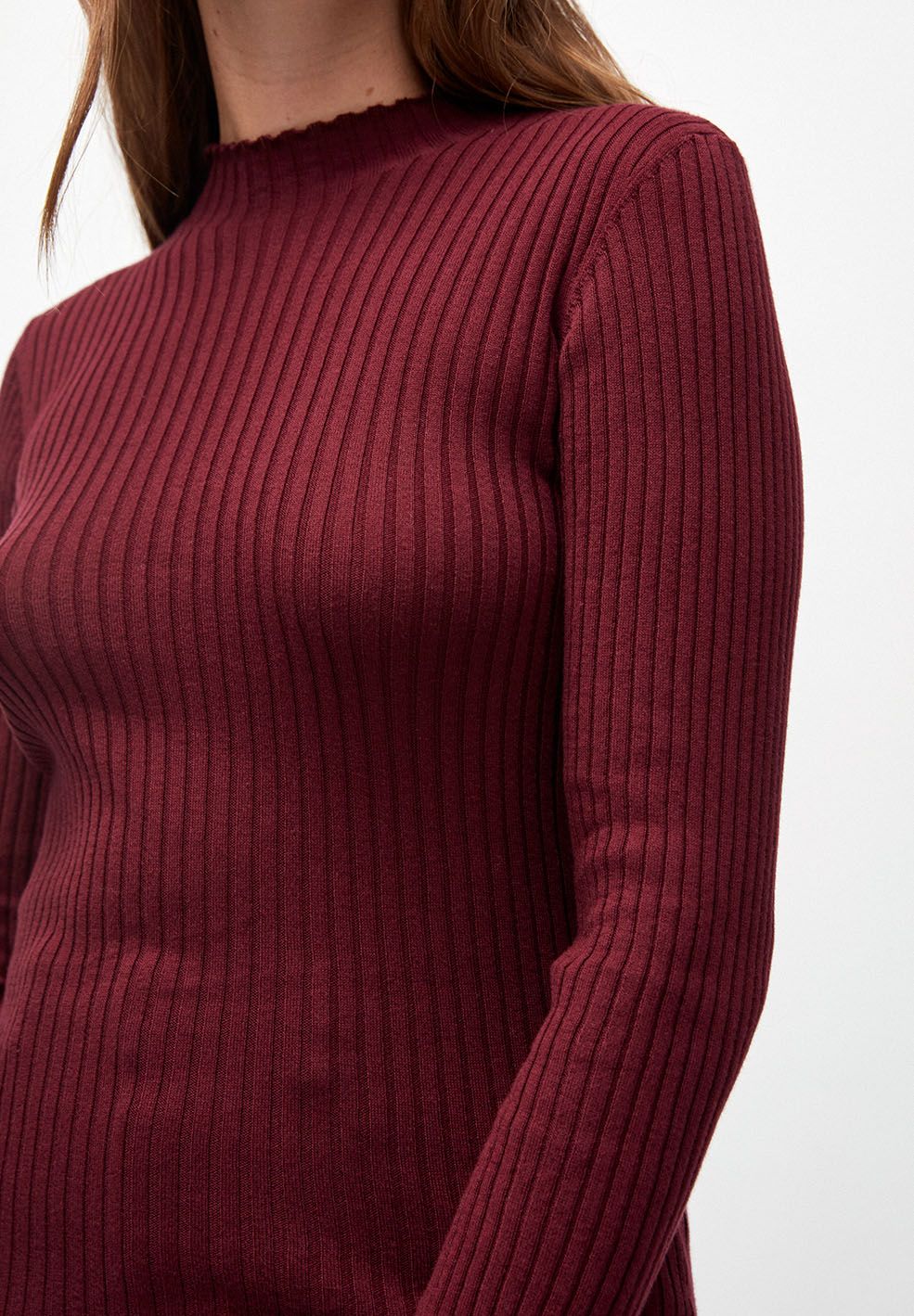 ALAANIA STRICKPULLOVER | port wine - Image 3